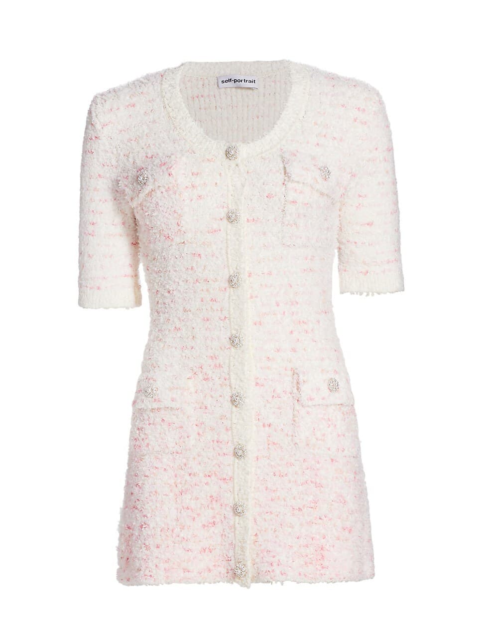 Boucle Knit Minidress - Image 1