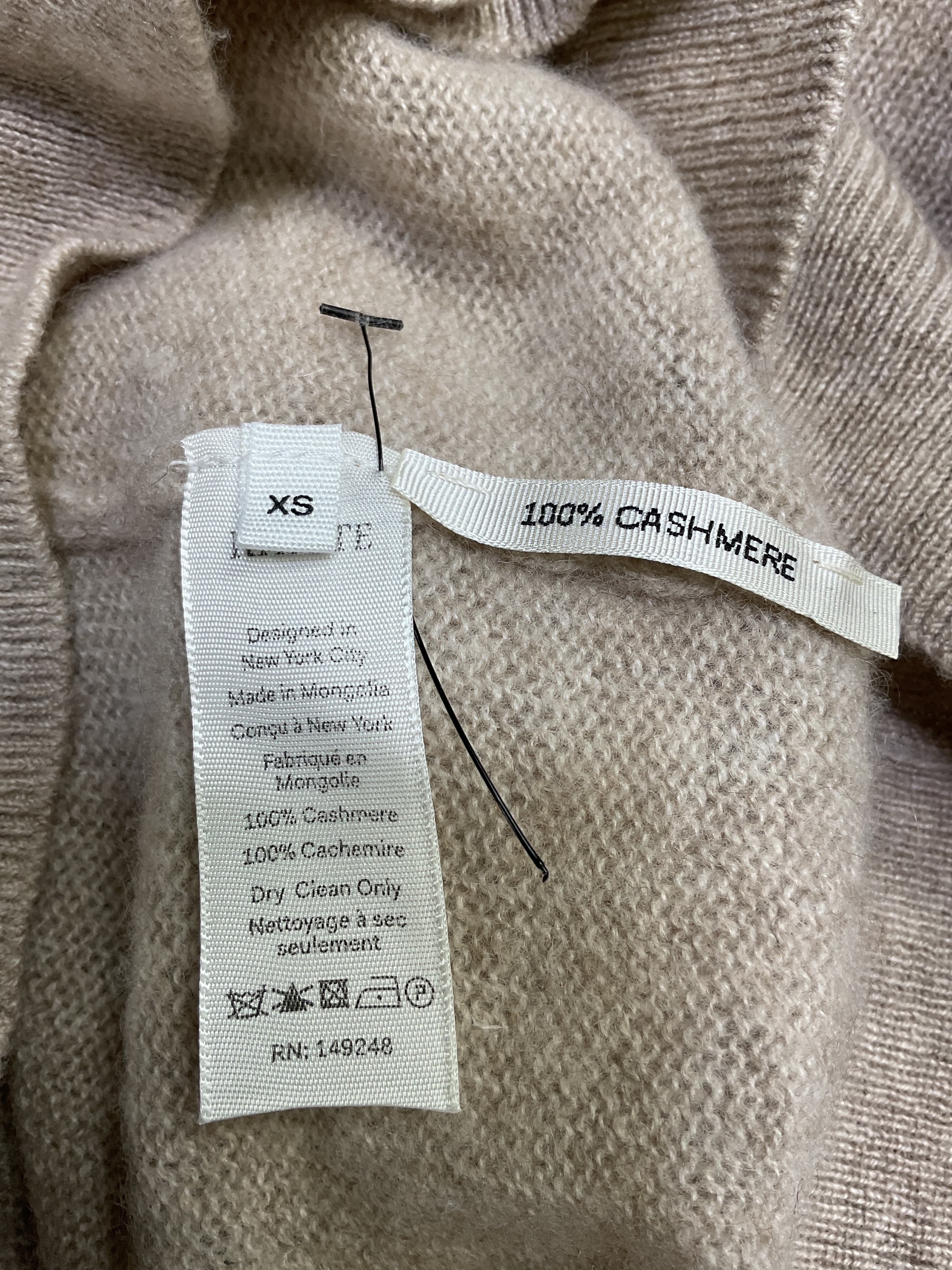 Cashmere Plunge Neckline Sweater - Image 4
