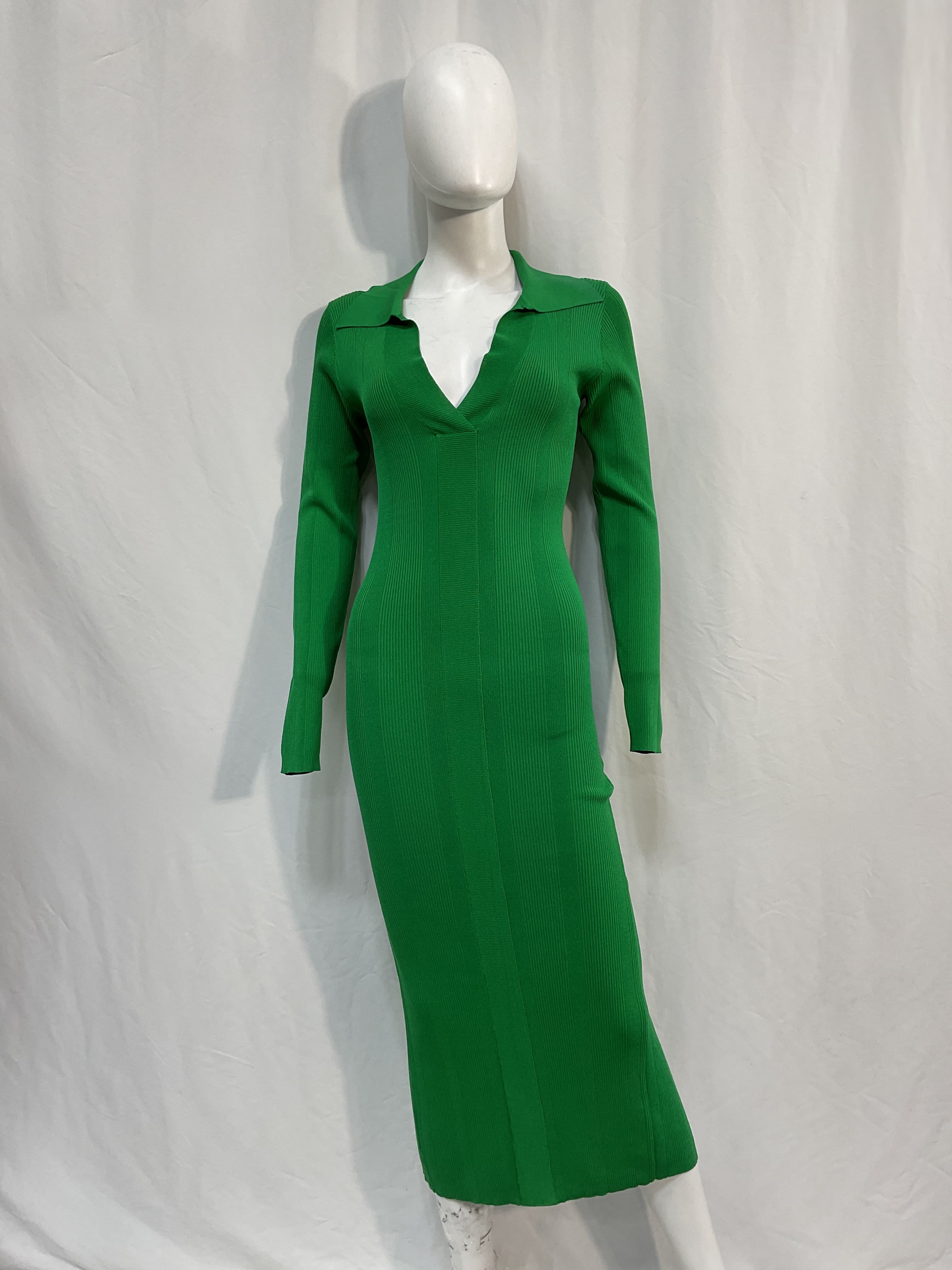 Joy Fitted Knit Midi Dress - Image 2
