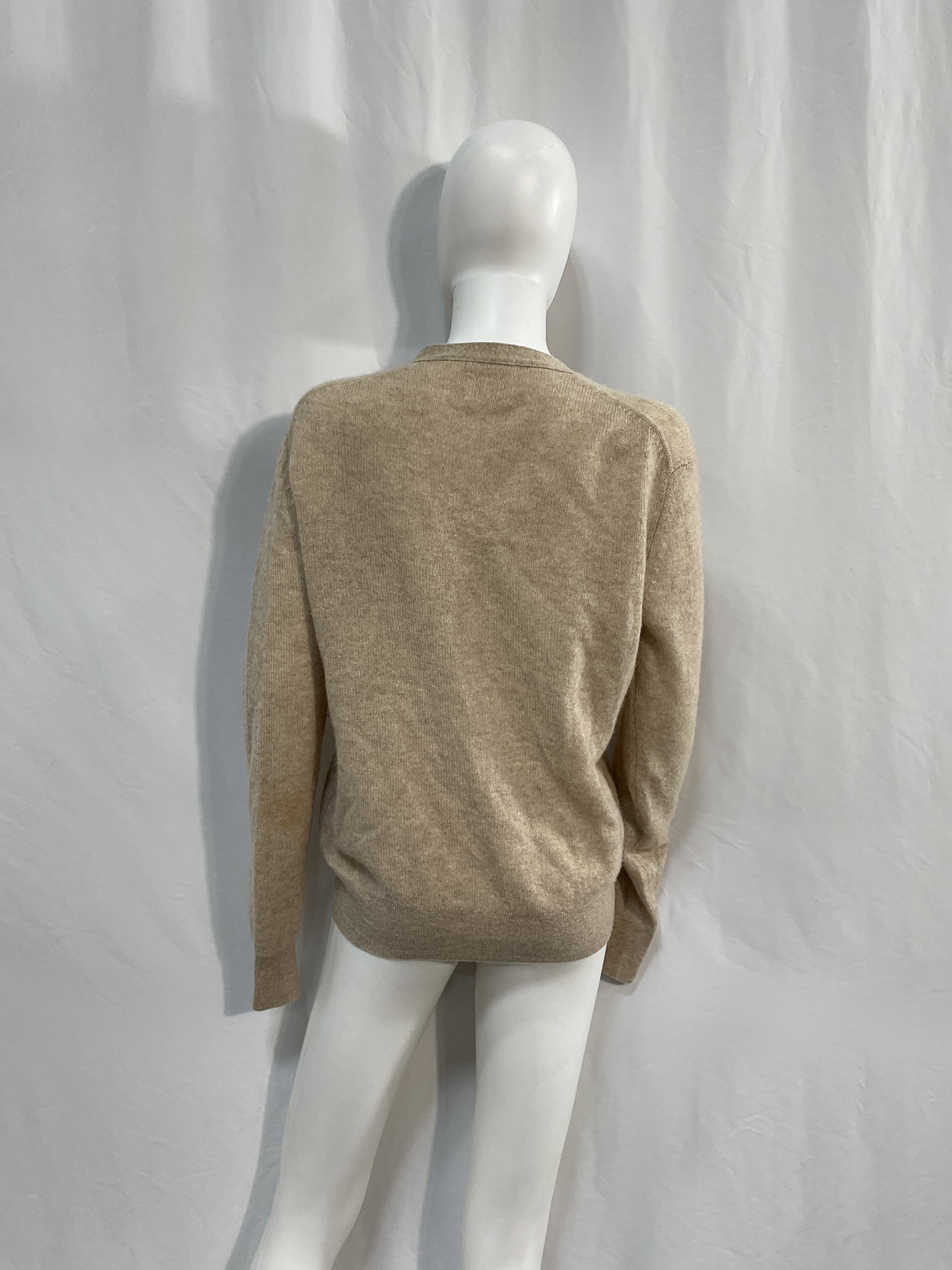Cashmere Plunge Neckline Sweater - Image 2