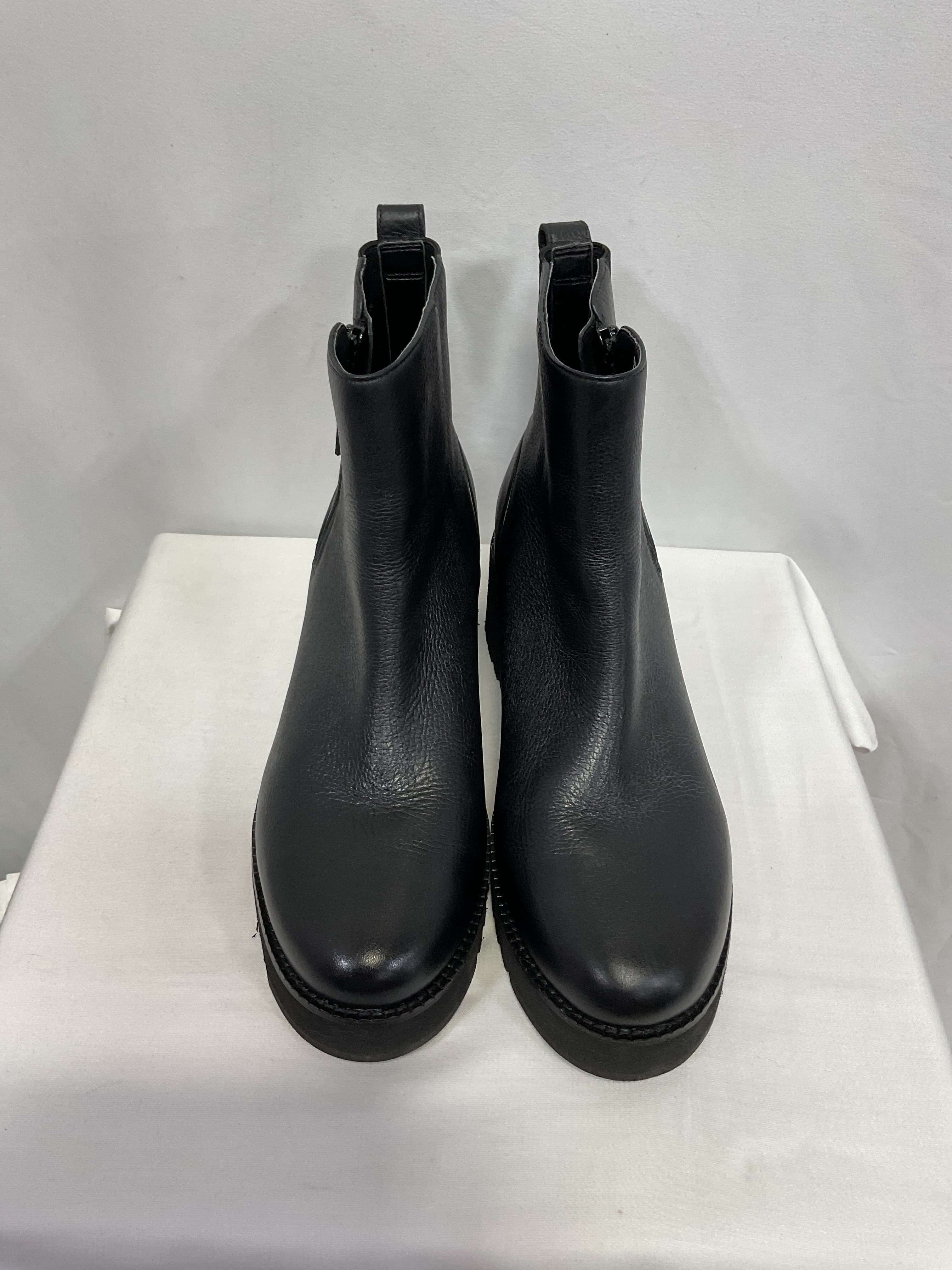 Zerogrand City 50mm Leather Wedge Ankle Boots - Image 4