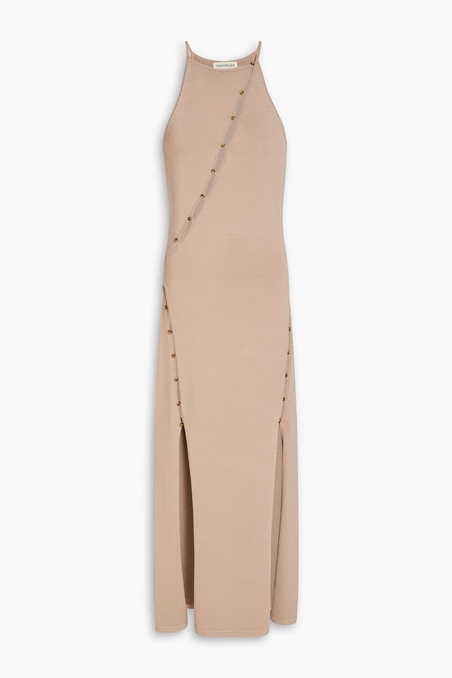 Samara Cutout Stretch-Knit Midi Dress - Image 1