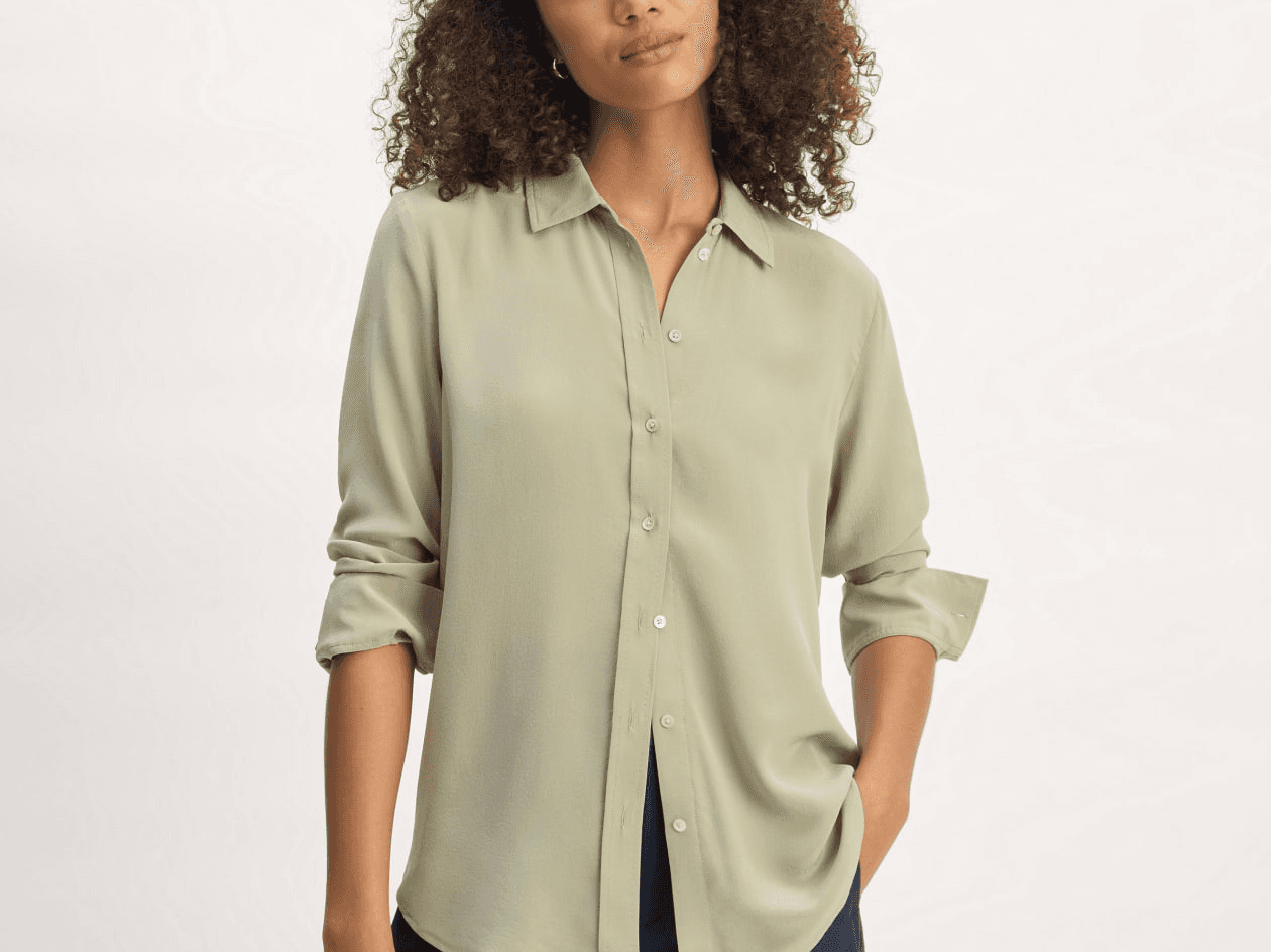 The Washable Clean Silk Relaxed Shirt - Image 1