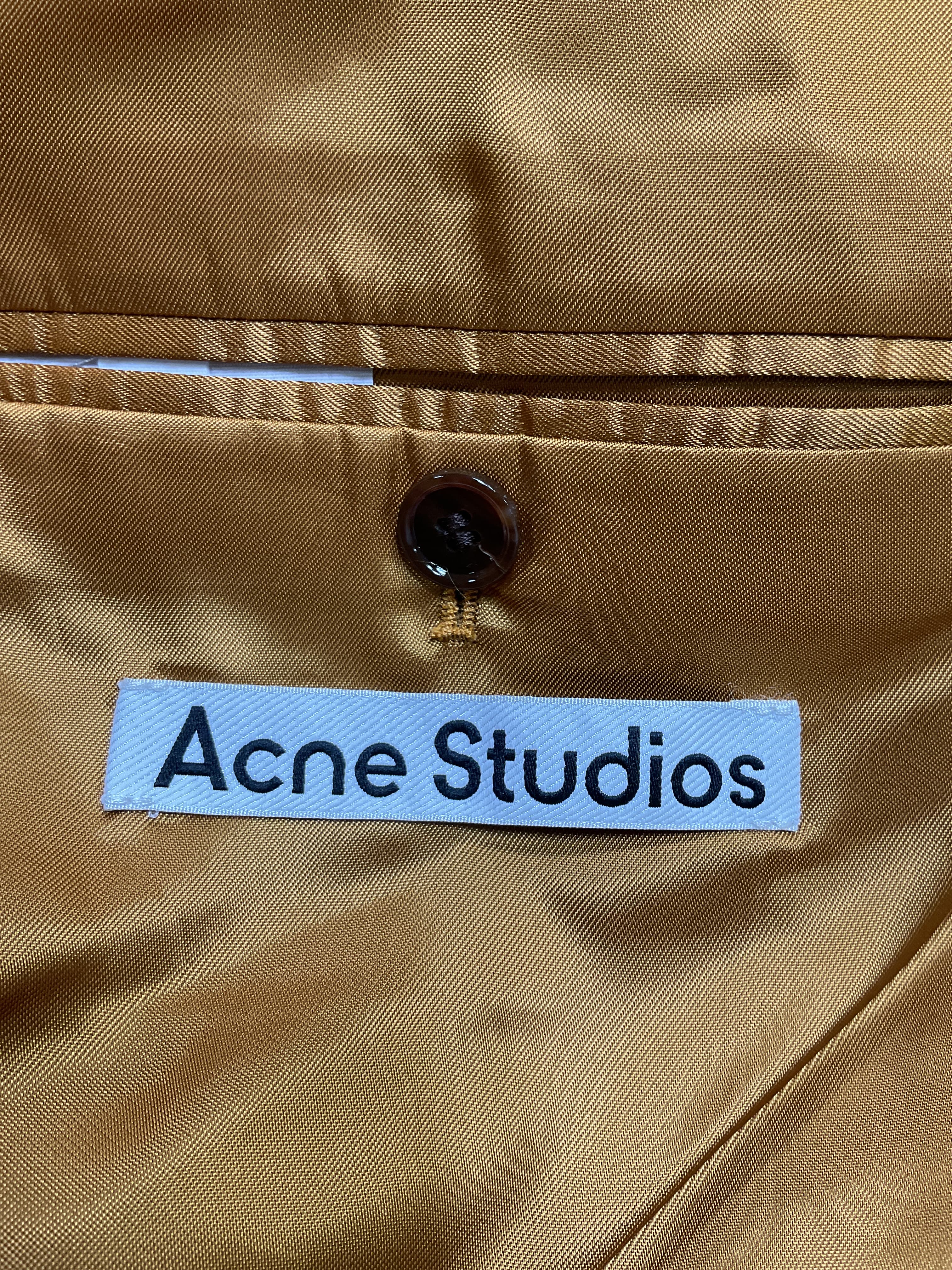 Single Button Blazer In Honey Yellow - Image 3