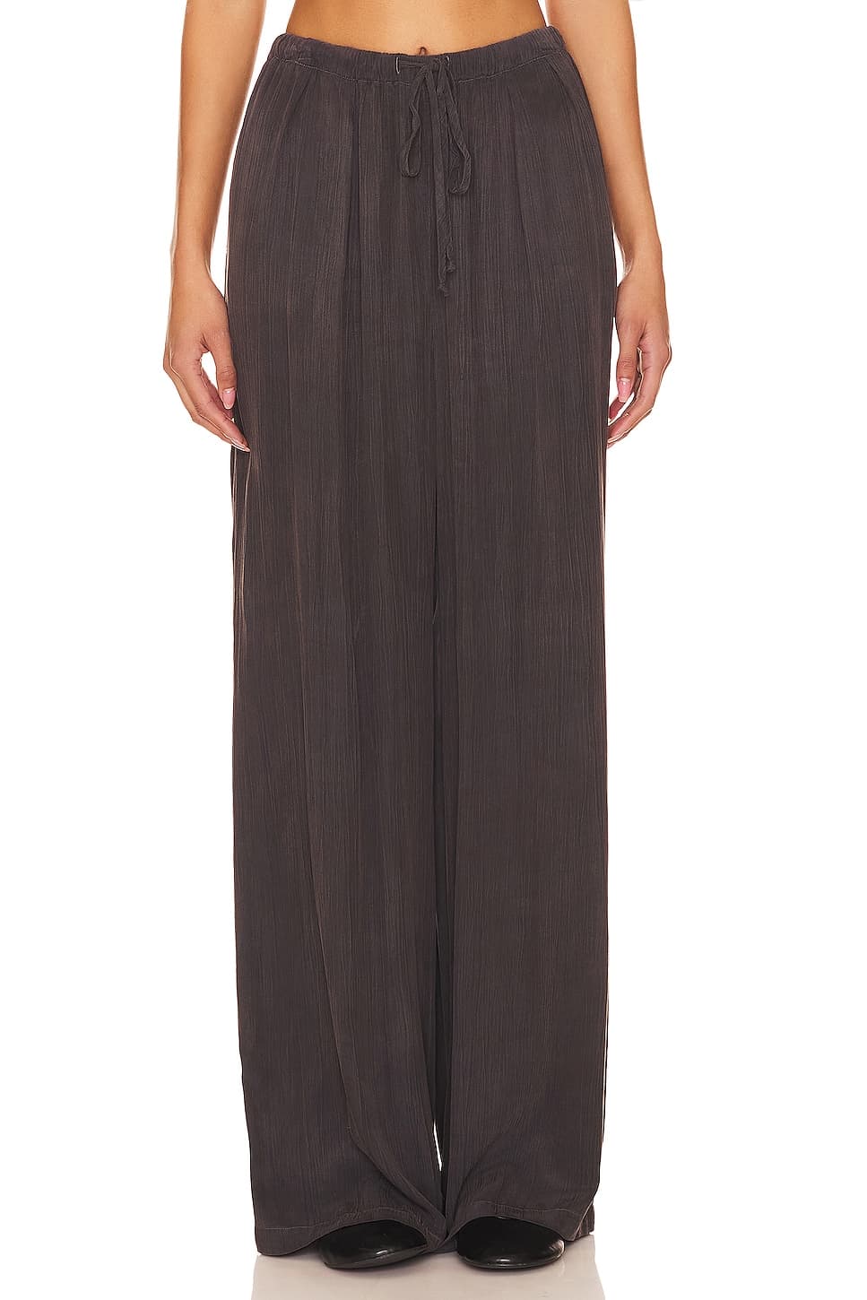 Easy Pleated Wide Leg Pant - Image 1