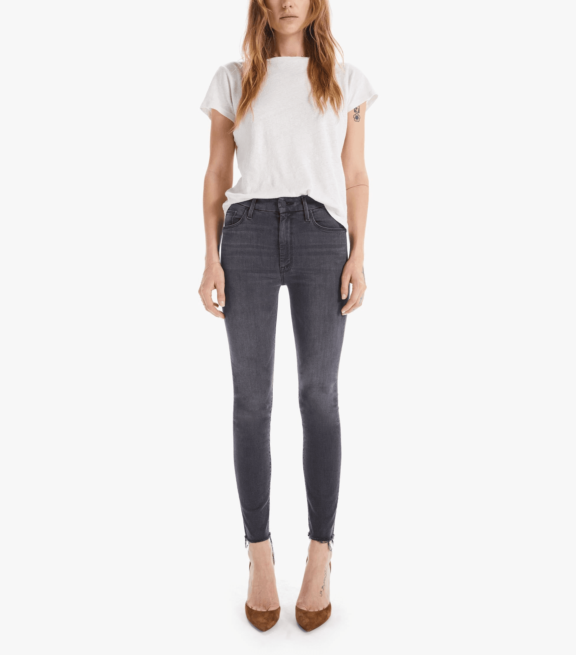 The High Waisted Looker Ankle Fray - Image 1