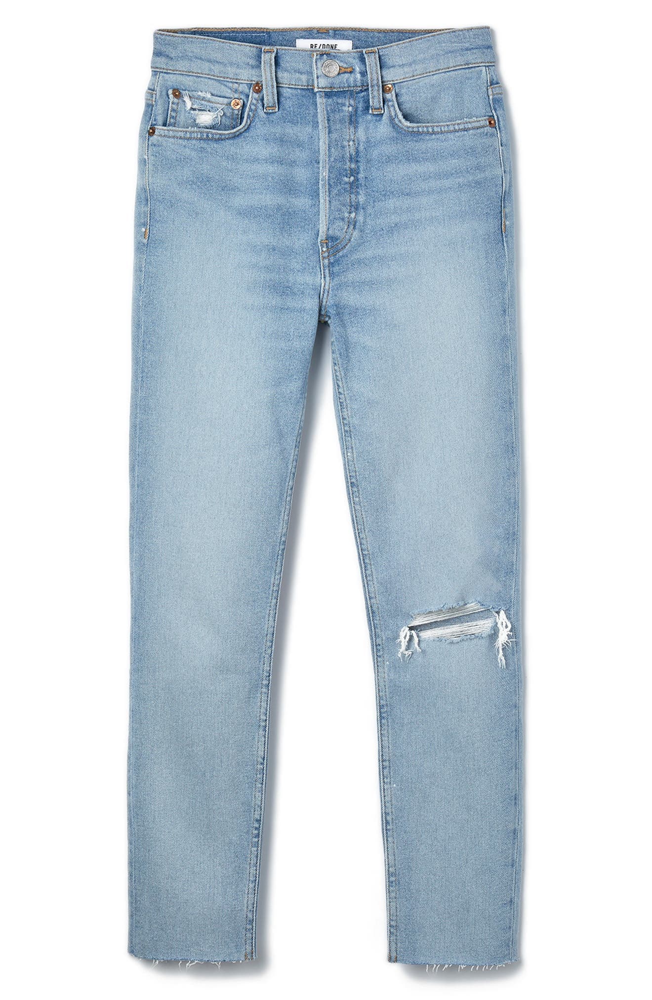 '90s High Waist Tapered Skinny Jeans - Image 1