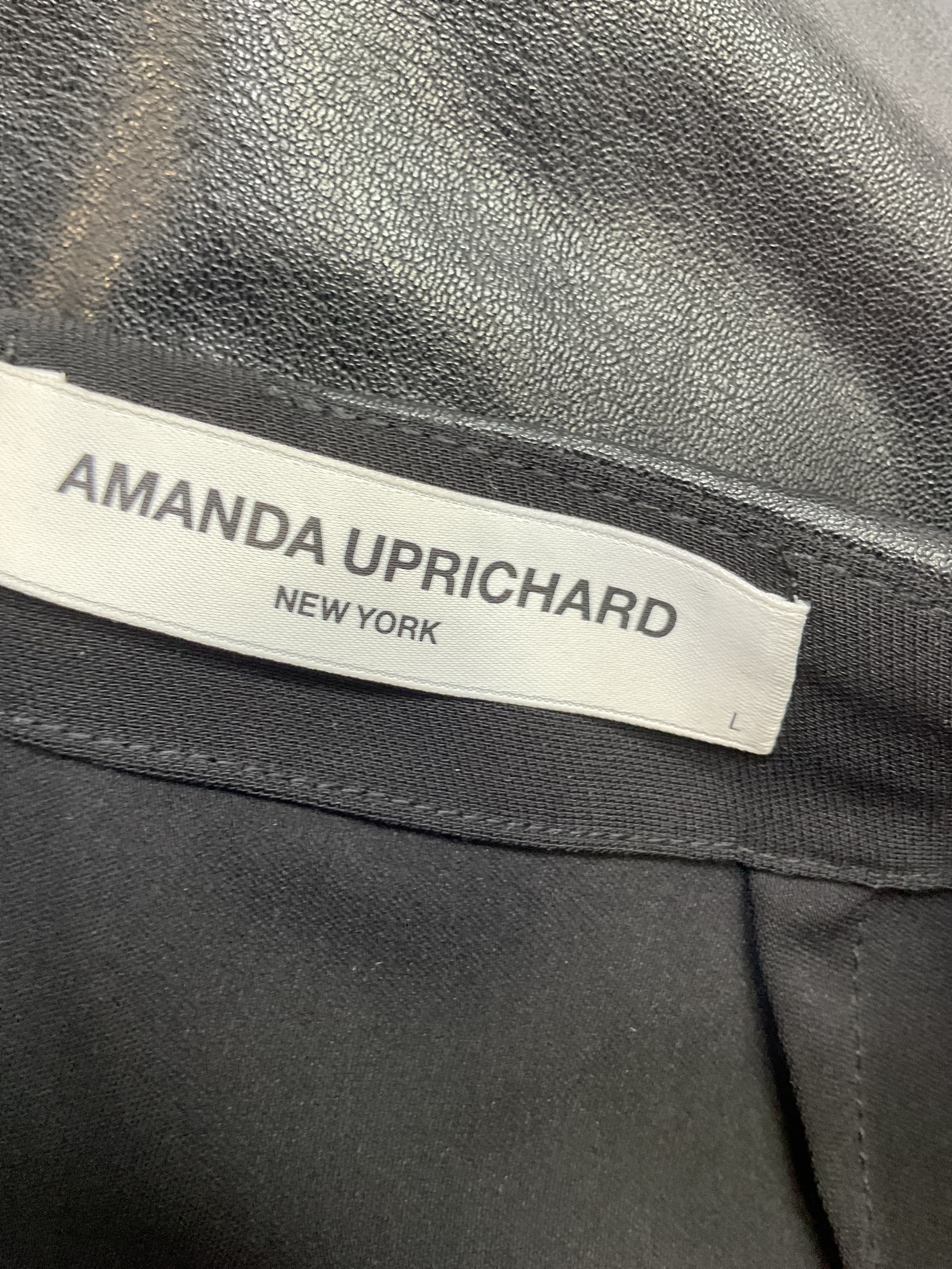 Amanda Uprichard X Revolve Dale Skort In Black Leather - Image 4