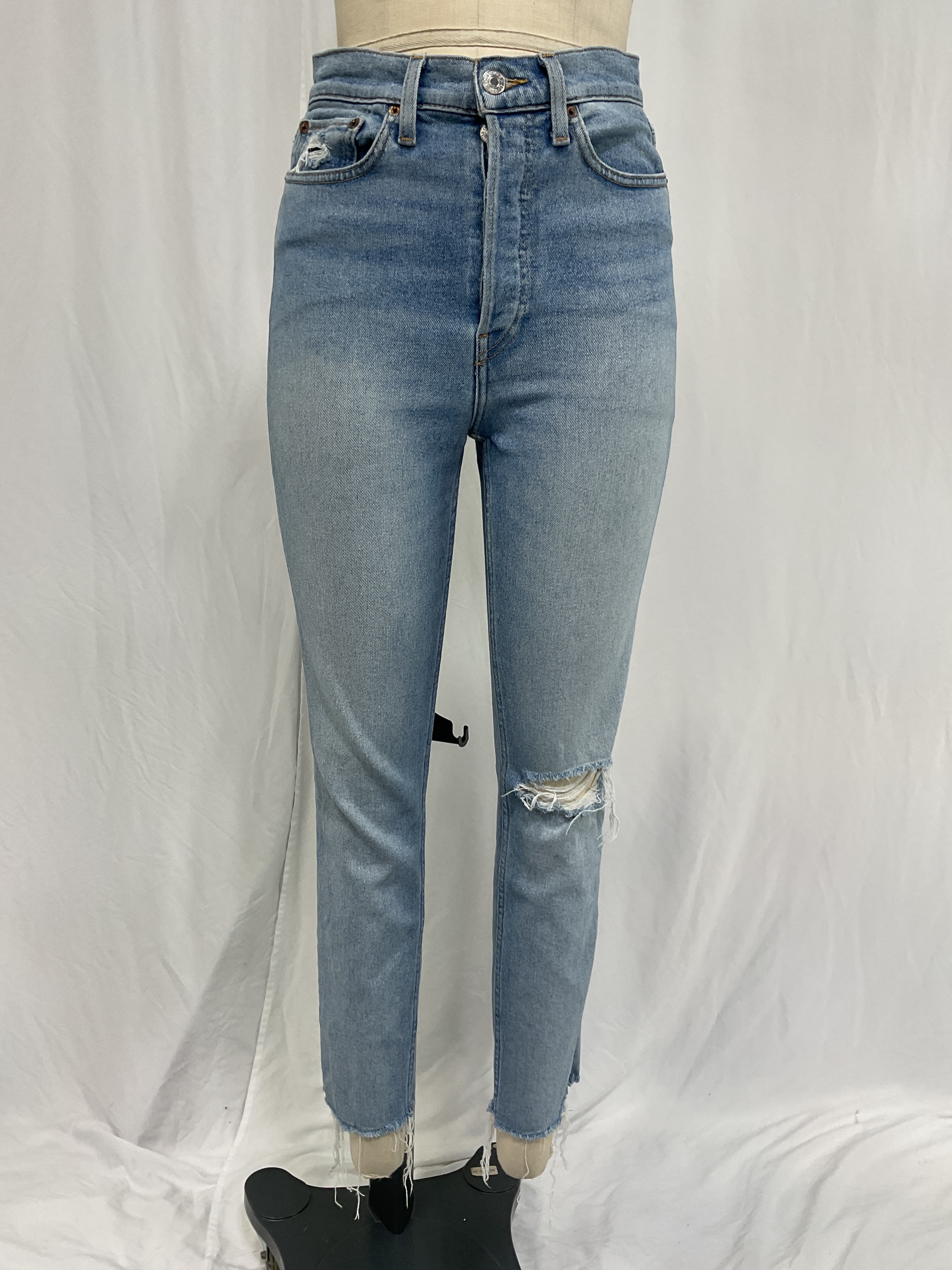 '90s High Waist Tapered Skinny Jeans - Image 3