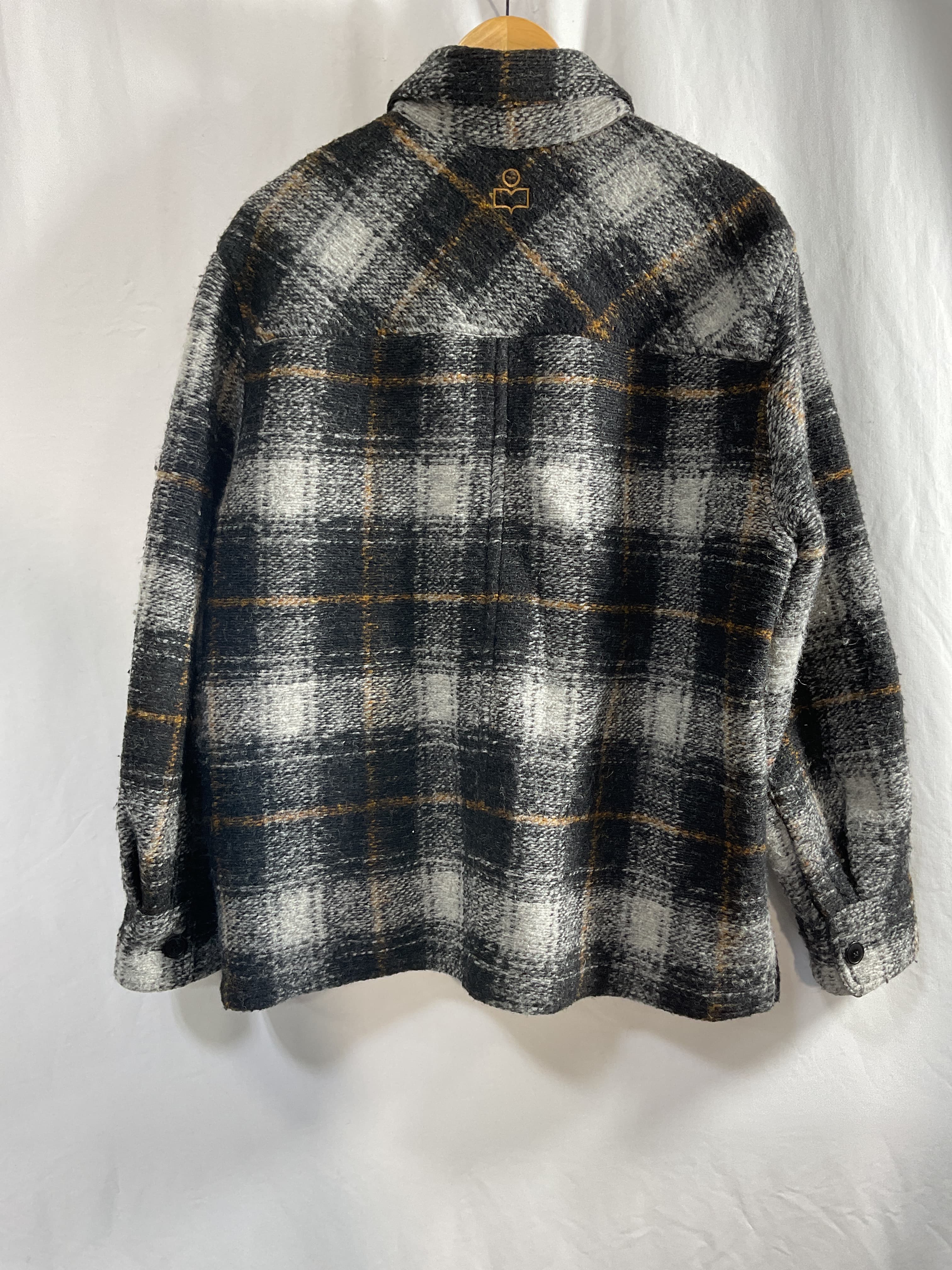 Kervont Checked Wool-Blend Boucl Overshirt - Image 4