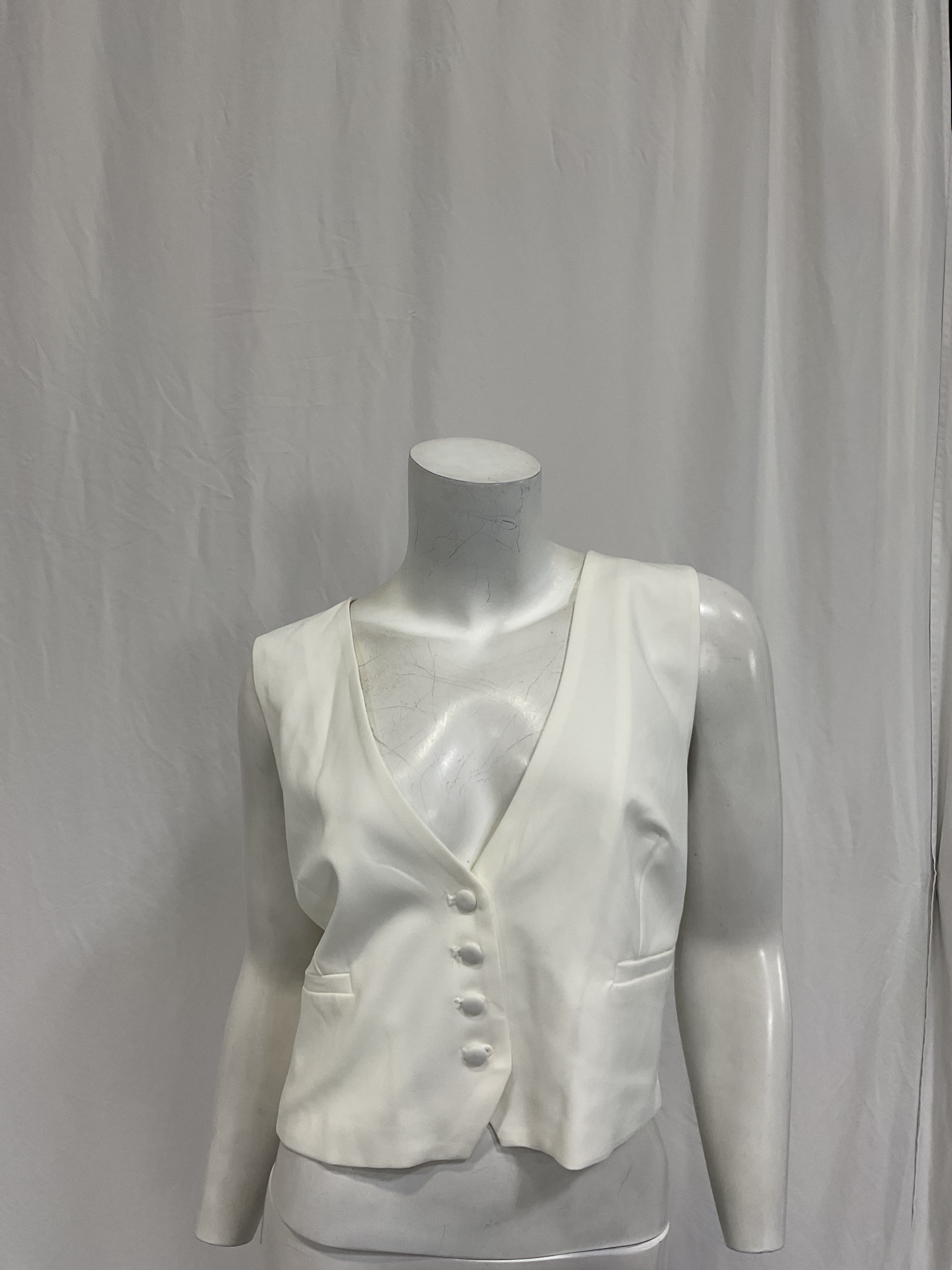 Callista Vest In Ivory - Image 3