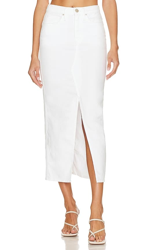 Reconstructed Skirt In White - Image 1