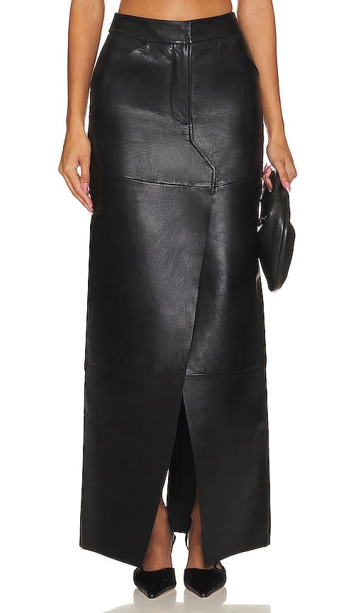 Mariette Maxi Skirt In Black - Image 1