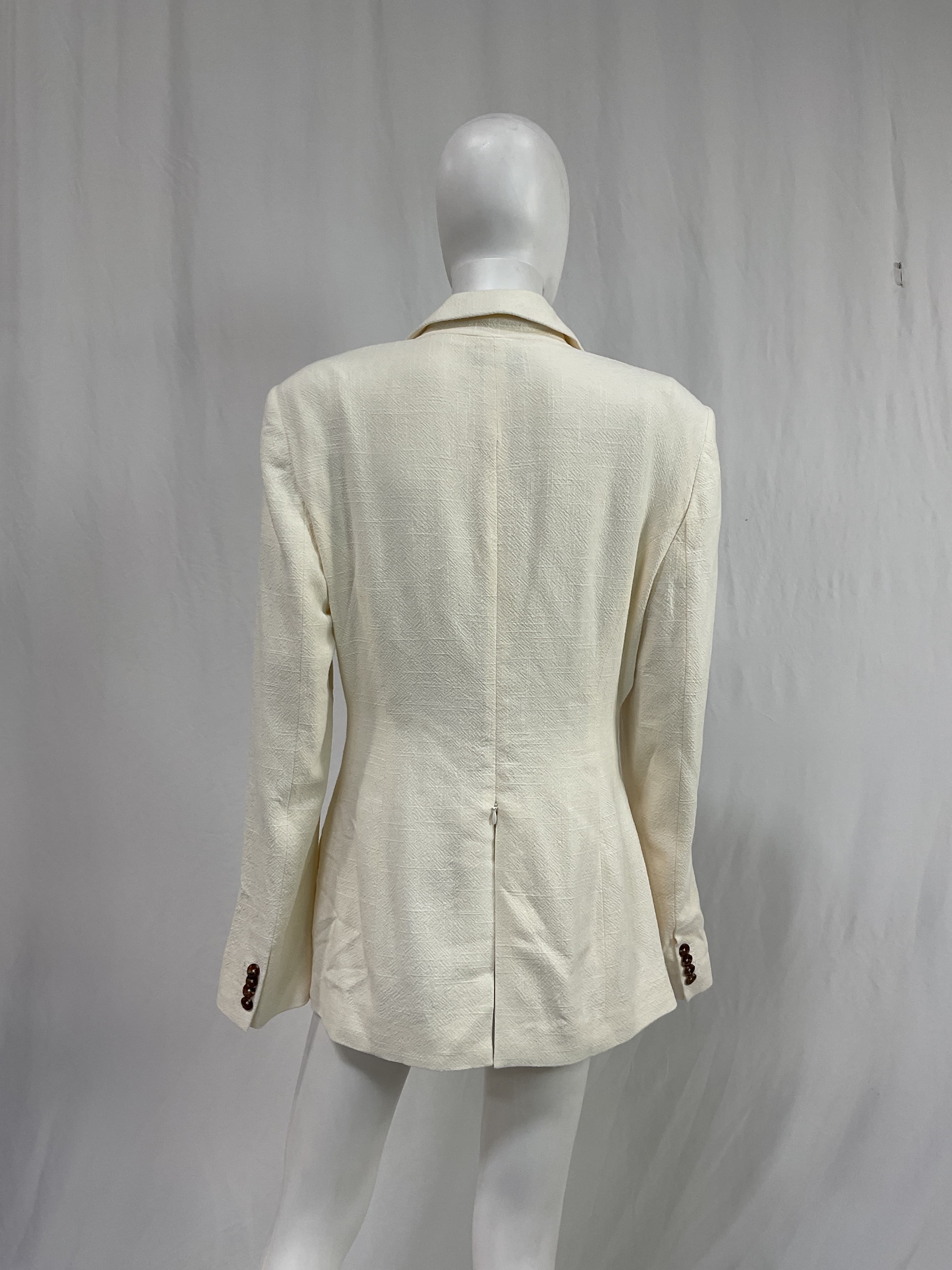Emmy Blazer In Ivory - Image 3