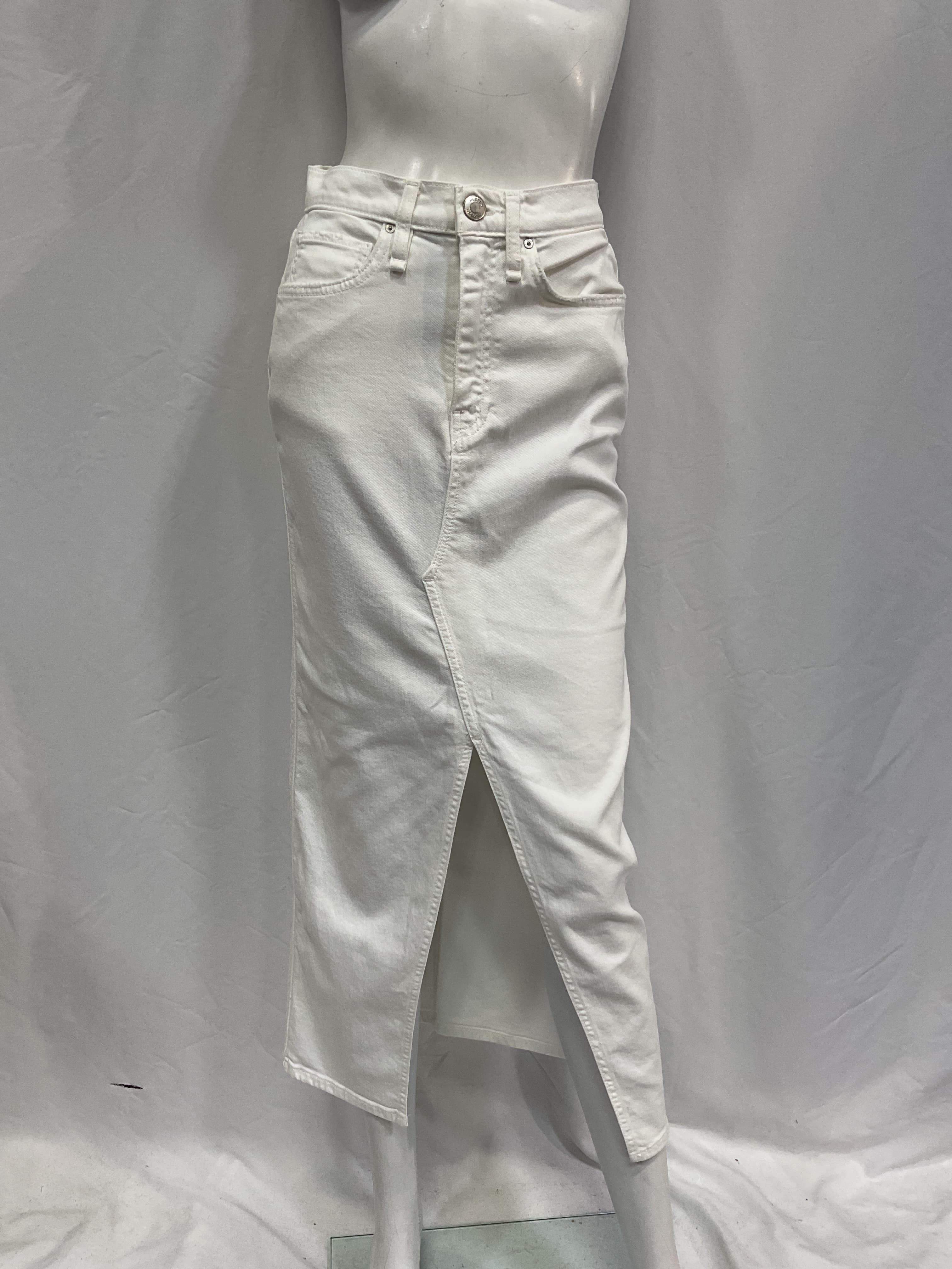 Reconstructed Skirt In White - Image 2