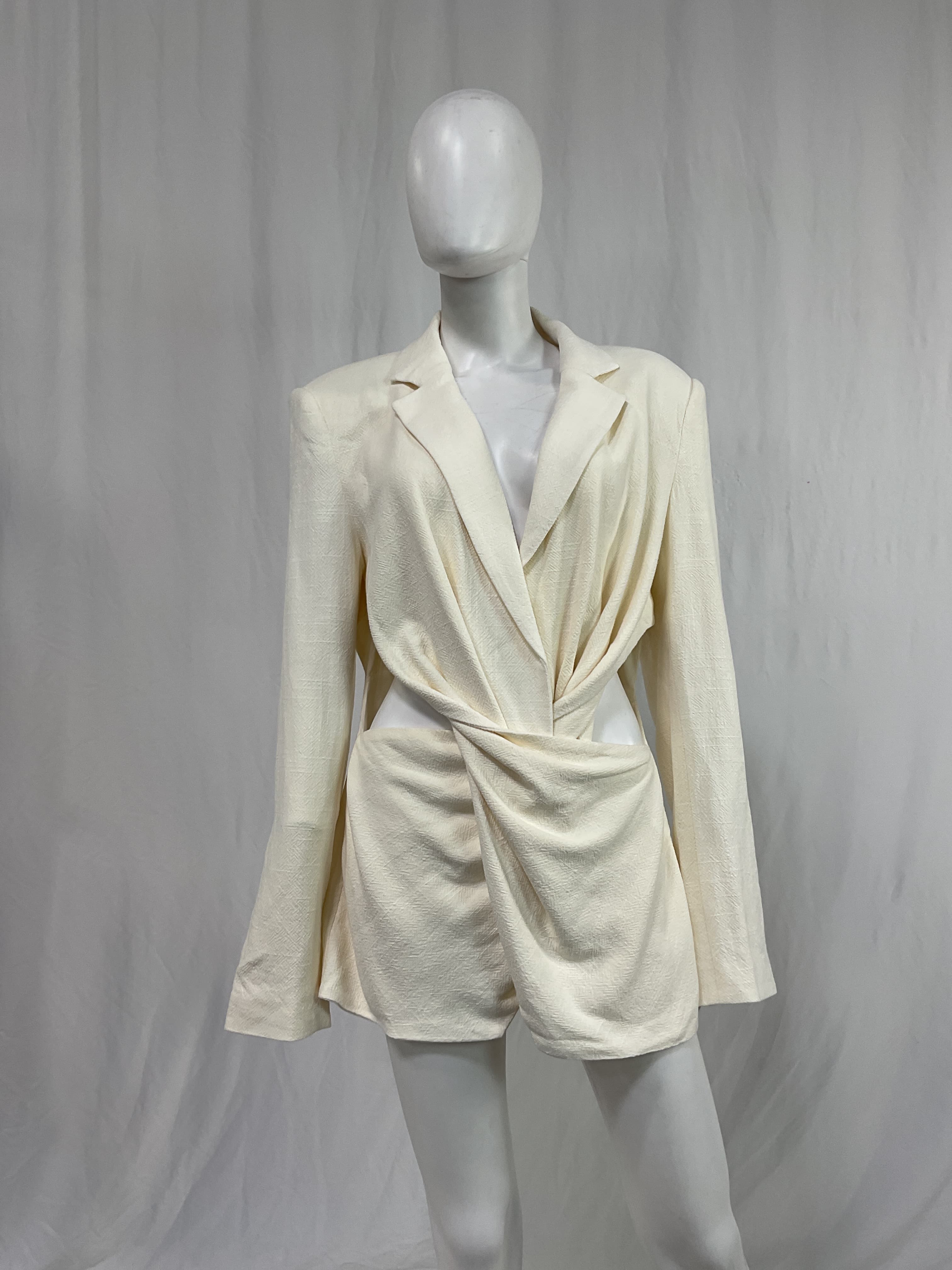 Emmy Blazer In Ivory - Image 2