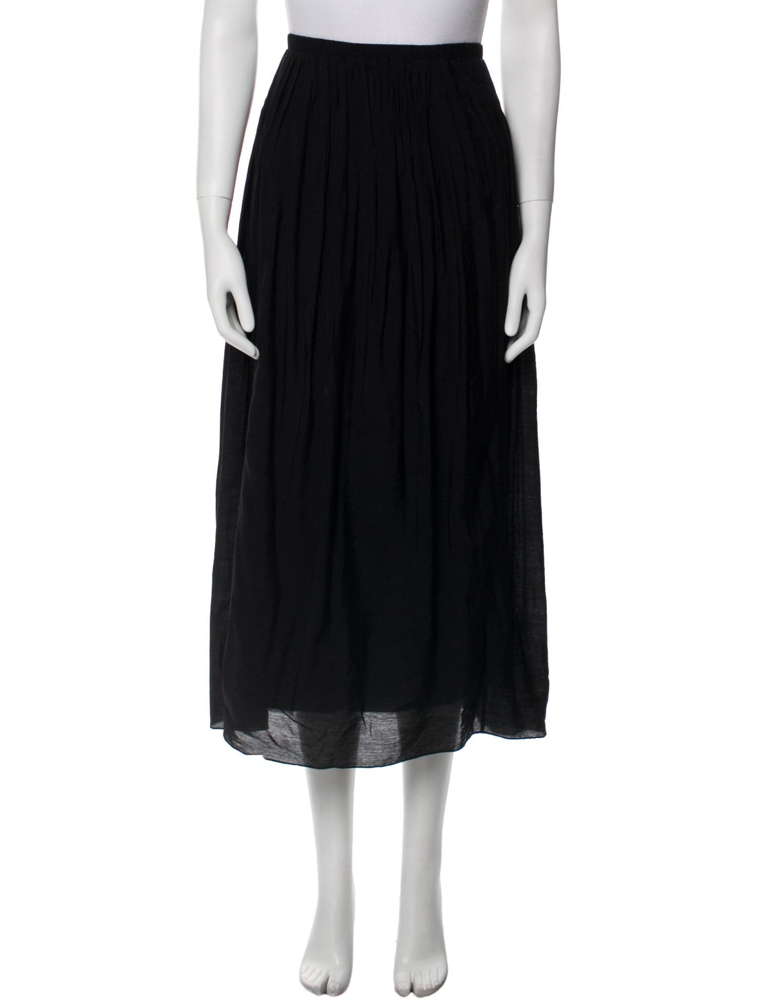 Ruffle Embellishment Midi Length Skirt - Image 1