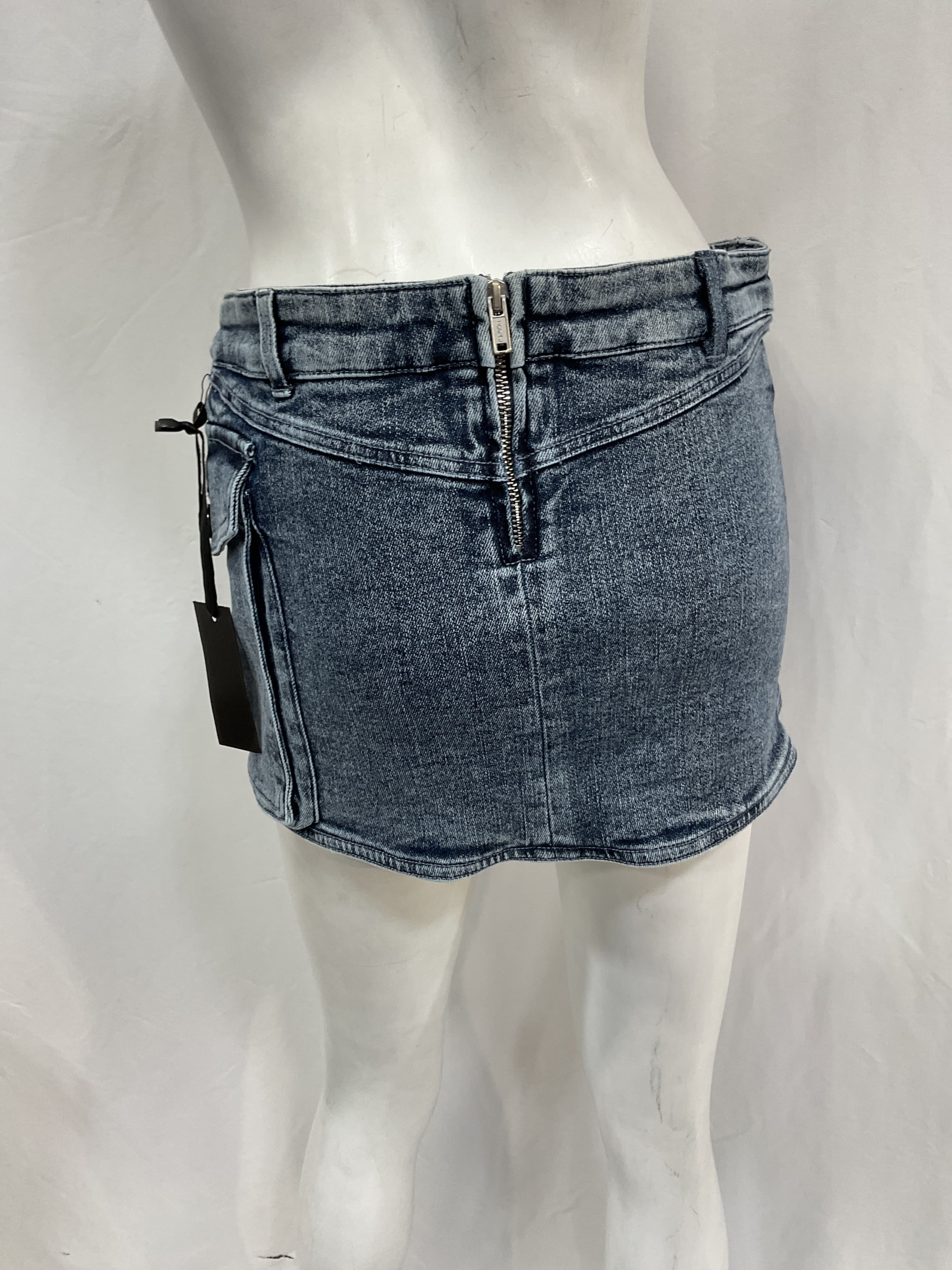Suki Micro Skirt In Indigo Blue - Image 2