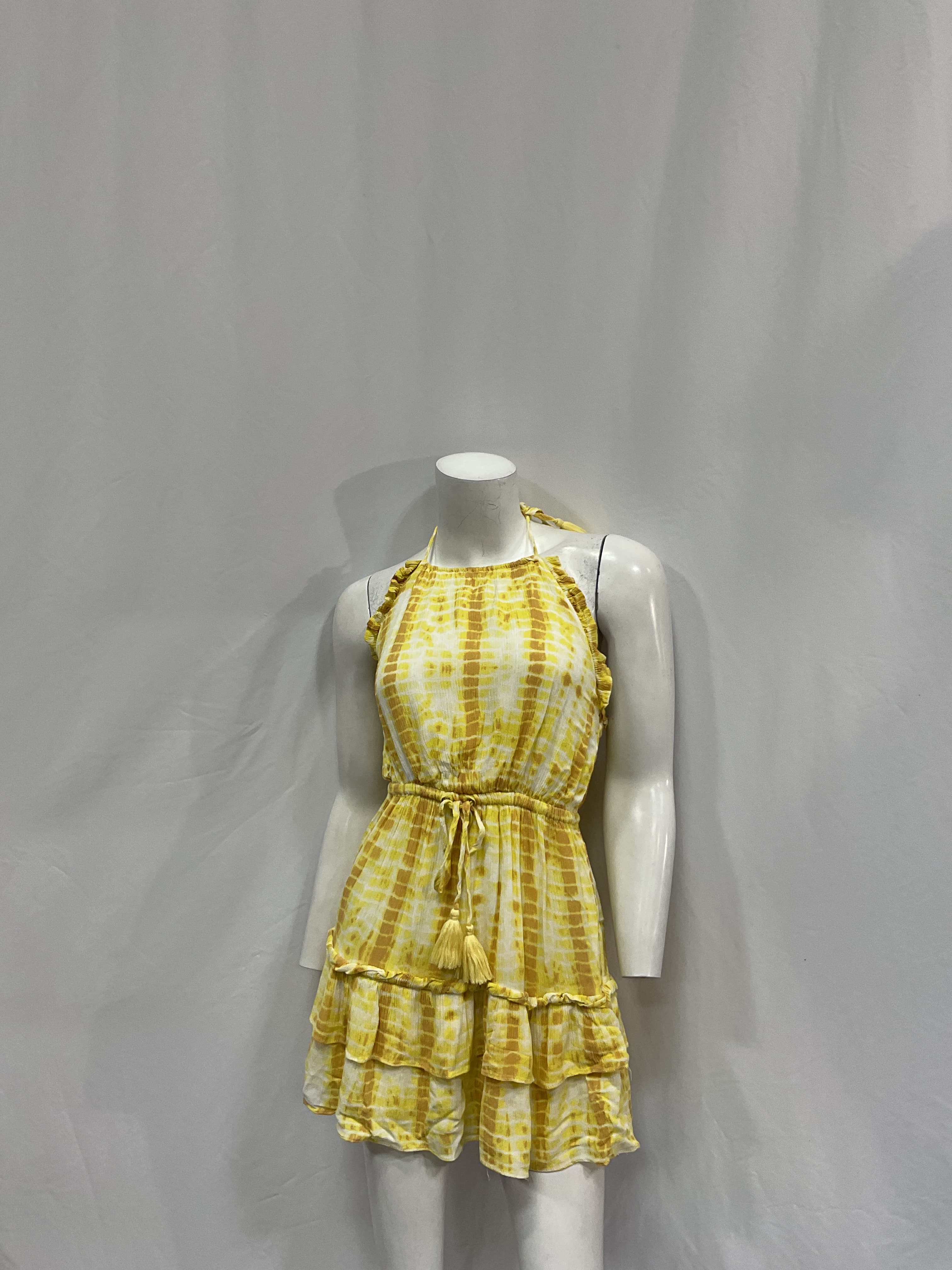 Baker Mini Dress In Yellow Tie Dye - Image 2