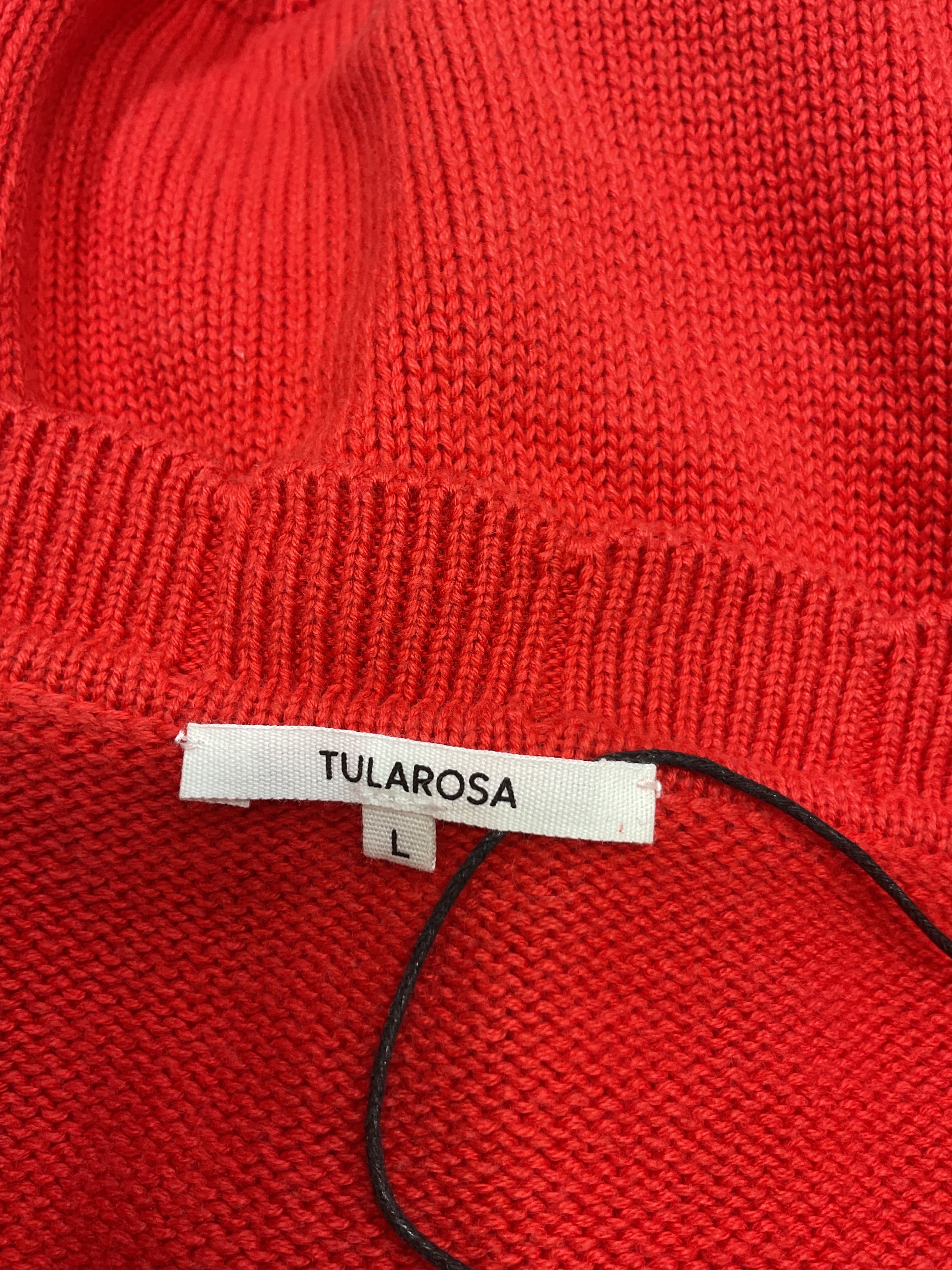 Jovien Rosette Cardigan In Red - Image 4
