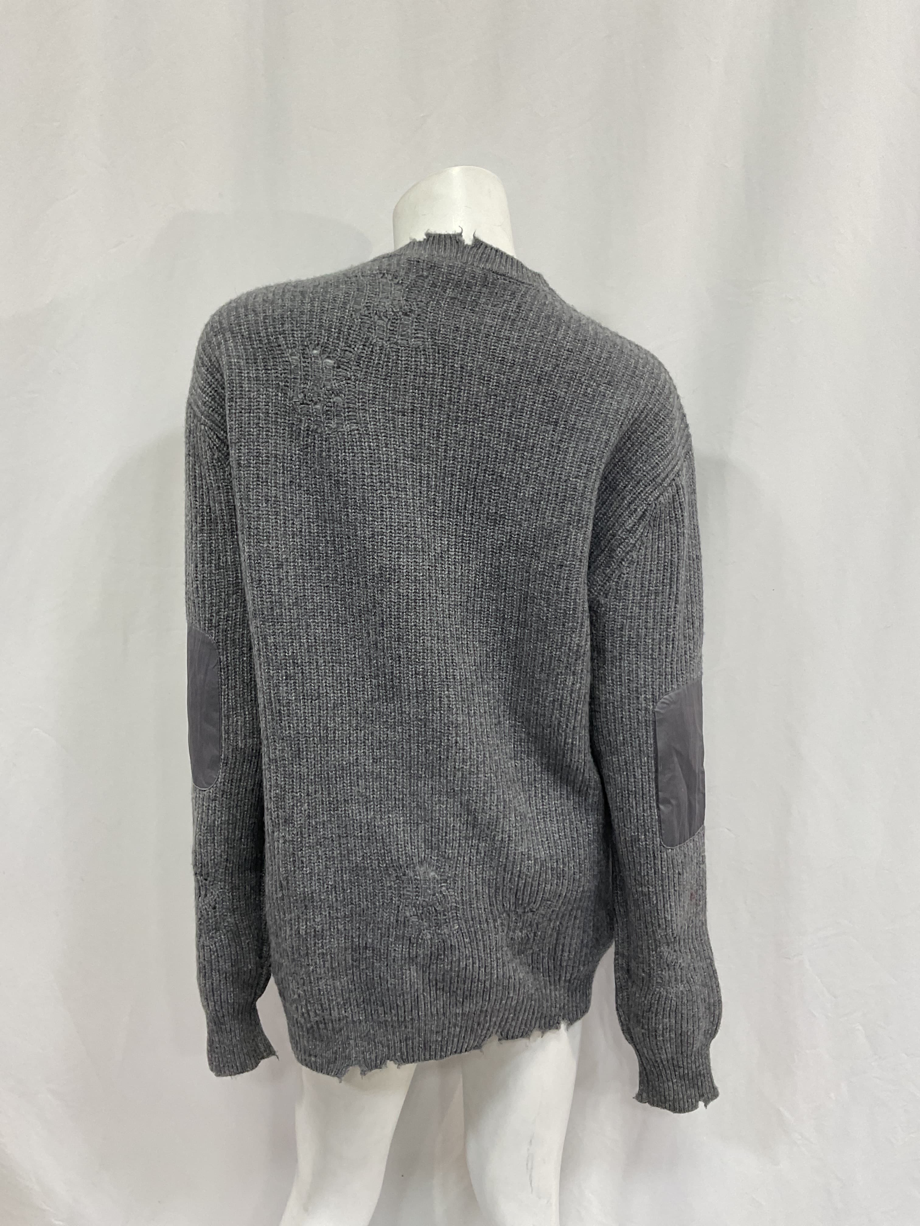 Wool Devin Sweater In Pewter - Image 4