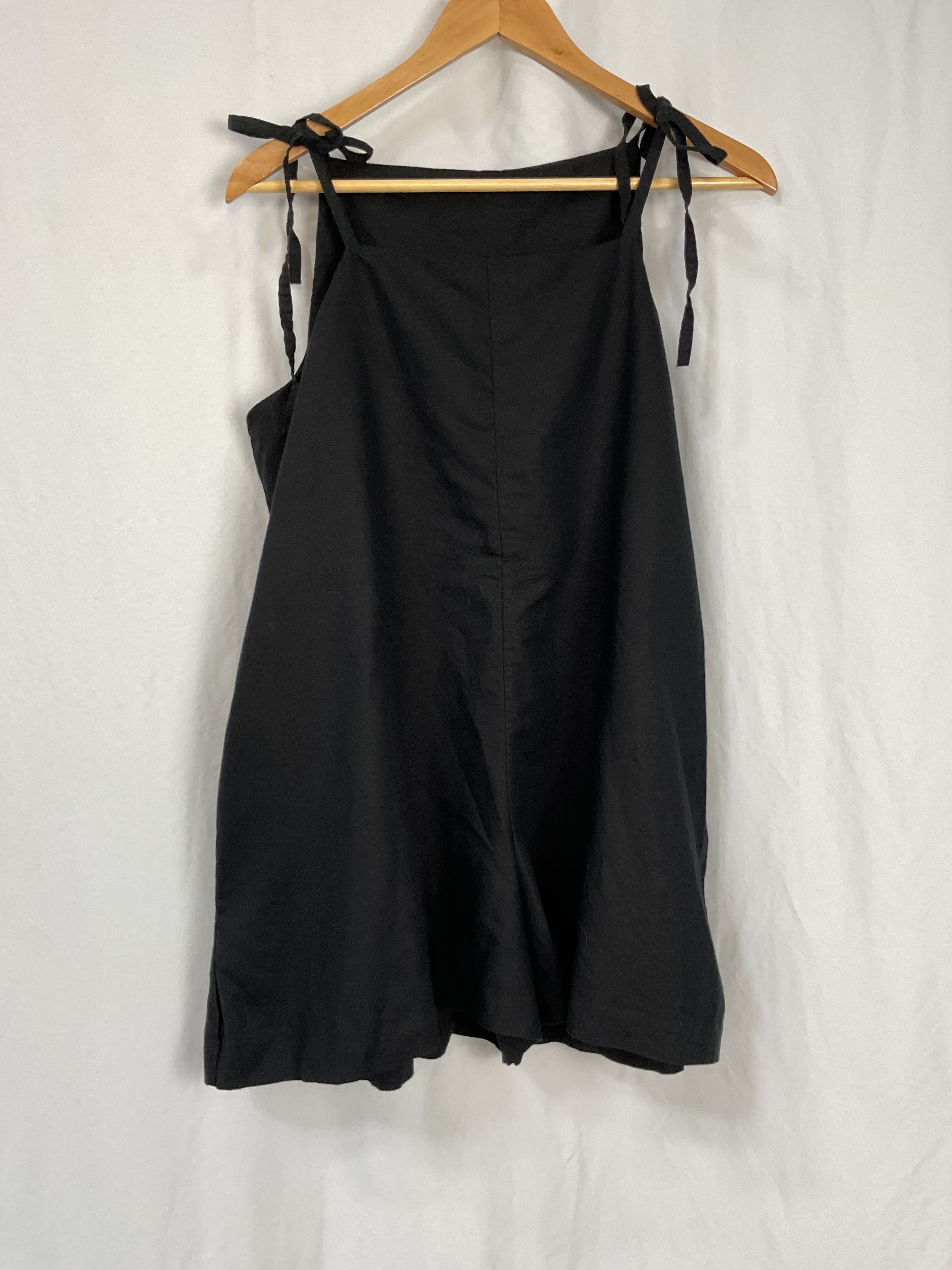 Square-Neck Linen Romper - Image 3