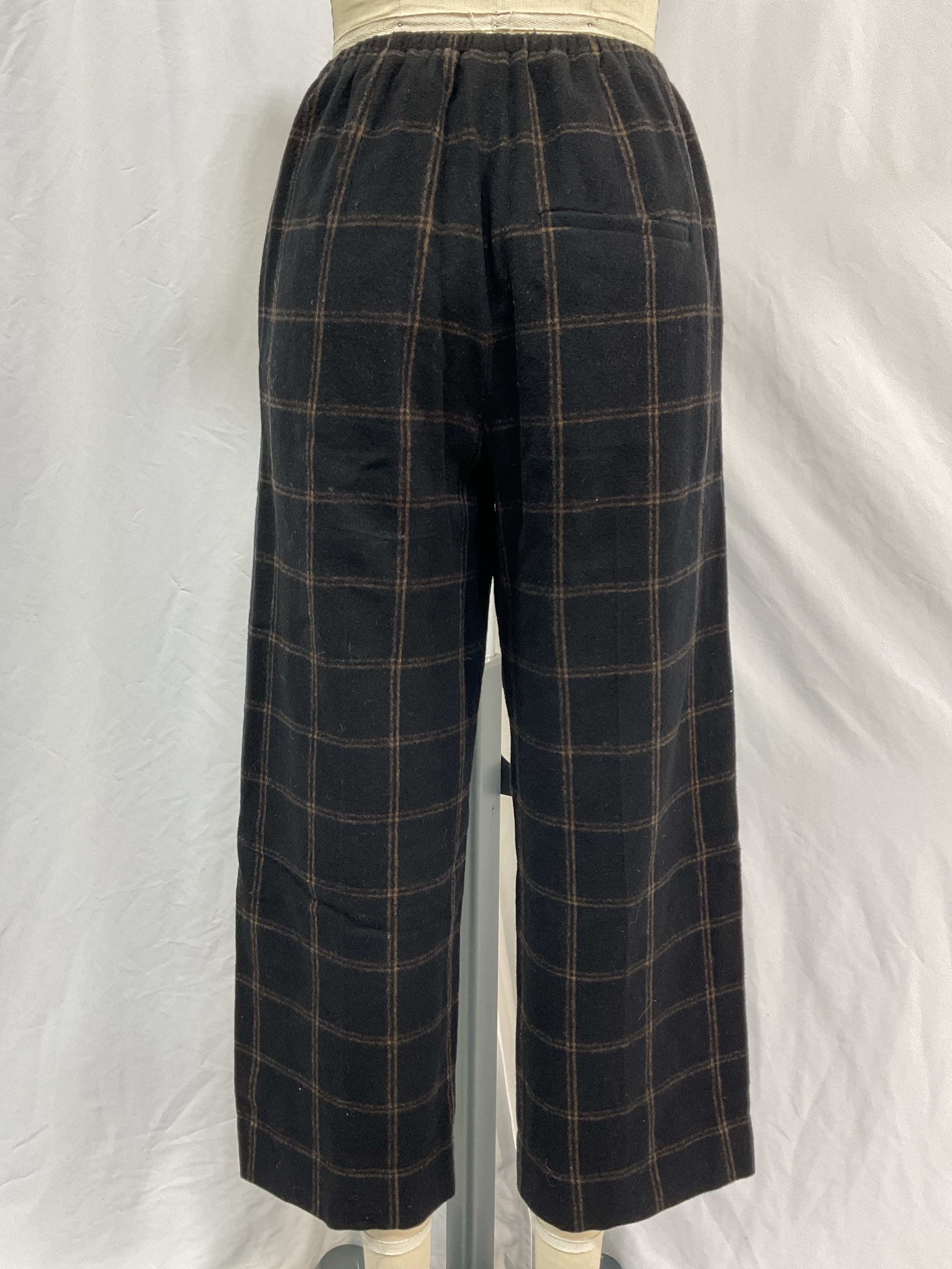 Flannel Plaid Wide Leg Pant - Image 2