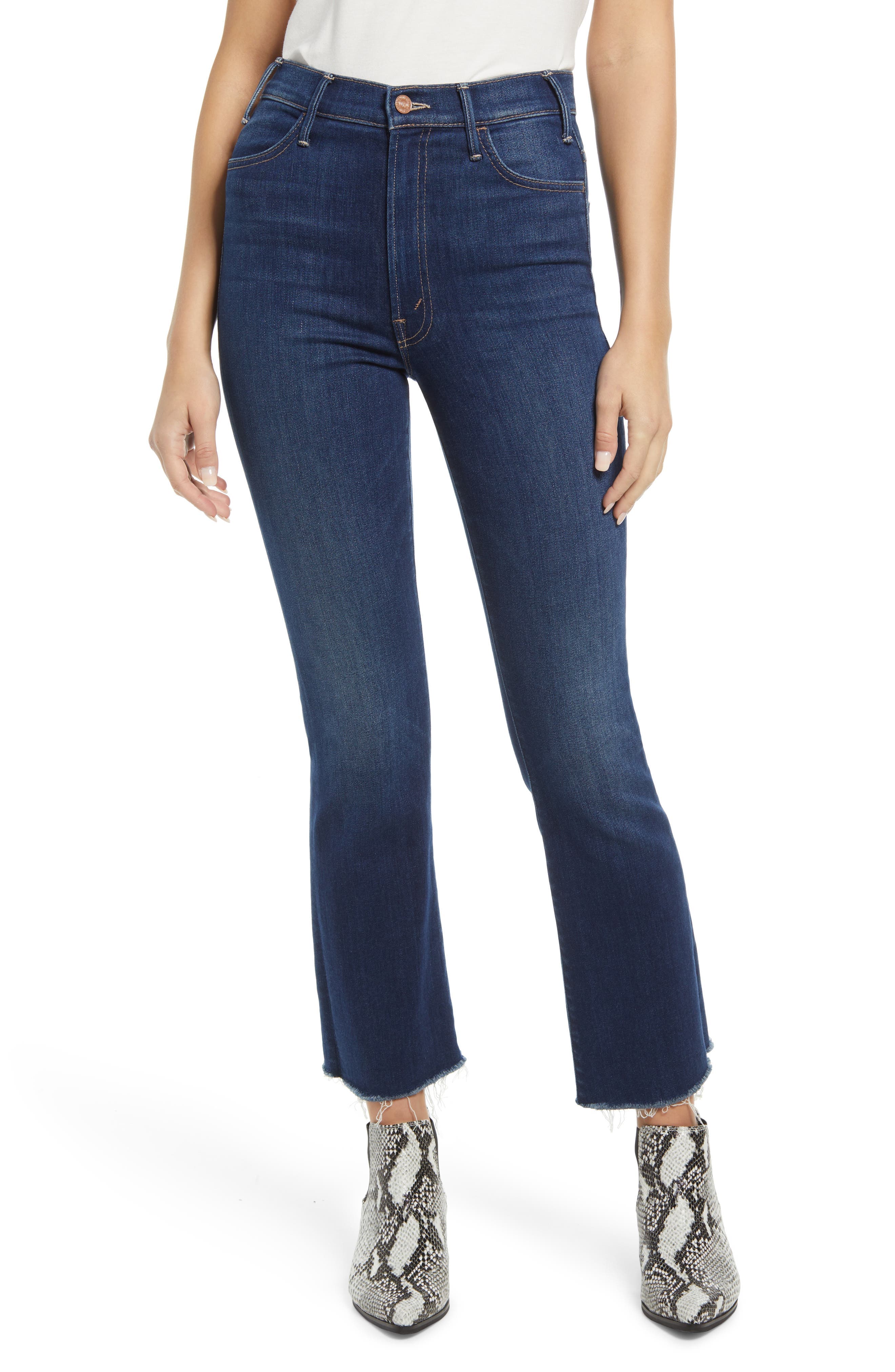 The Hustler High Waist Ankle Fray Jeans - Image 1