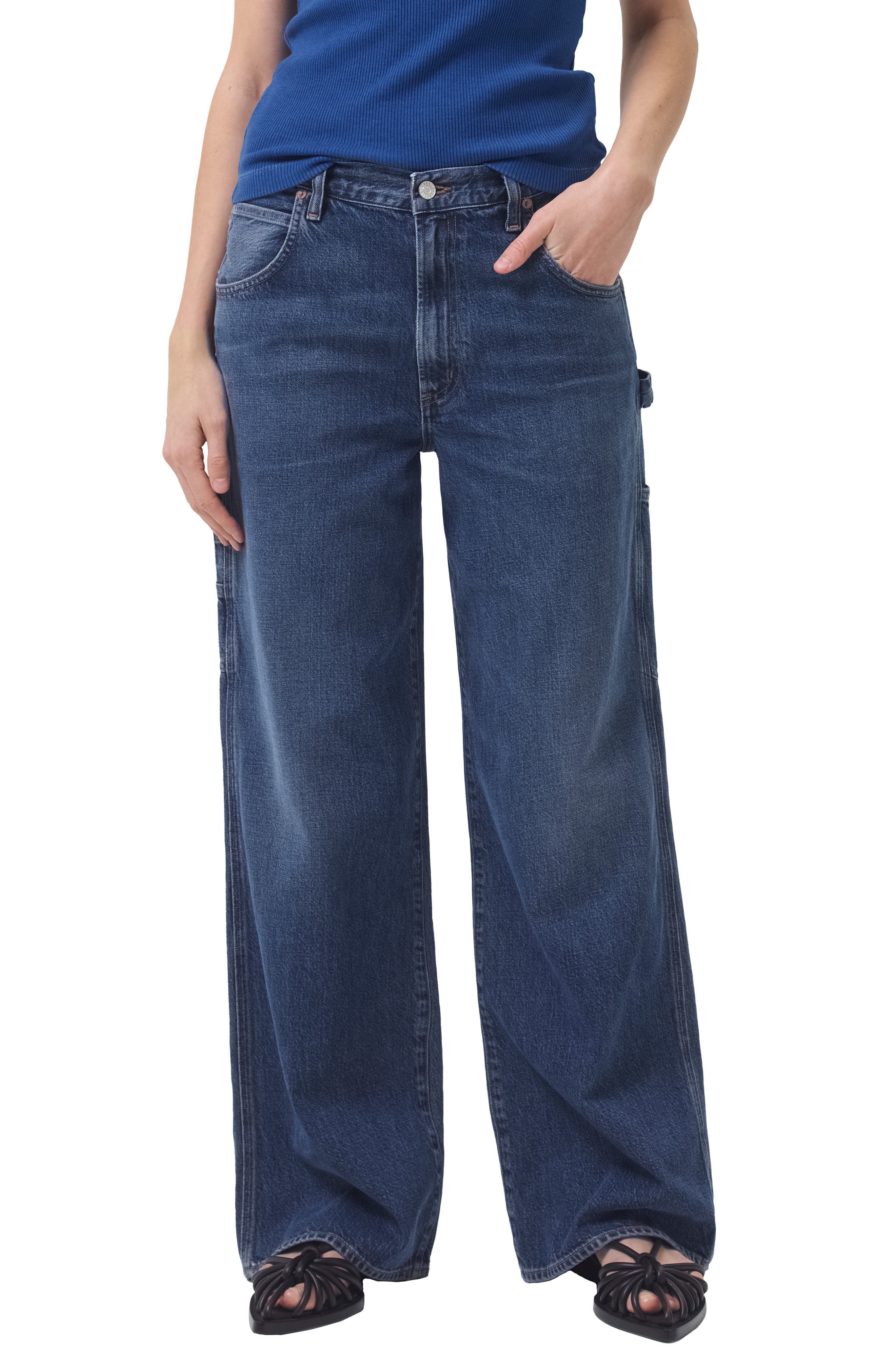 Magda High Waist Wide Leg Carpenter Jeans - Image 1