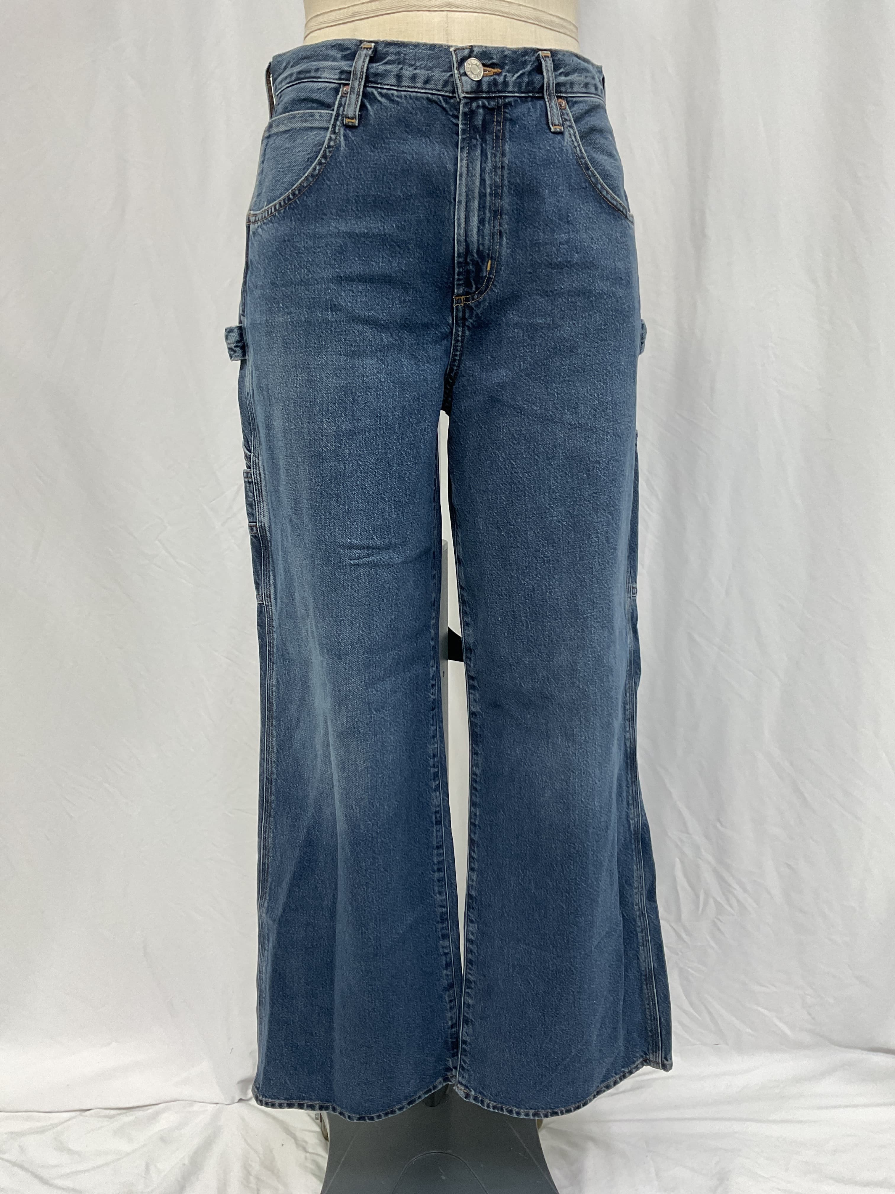 Magda High Waist Wide Leg Carpenter Jeans - Image 3