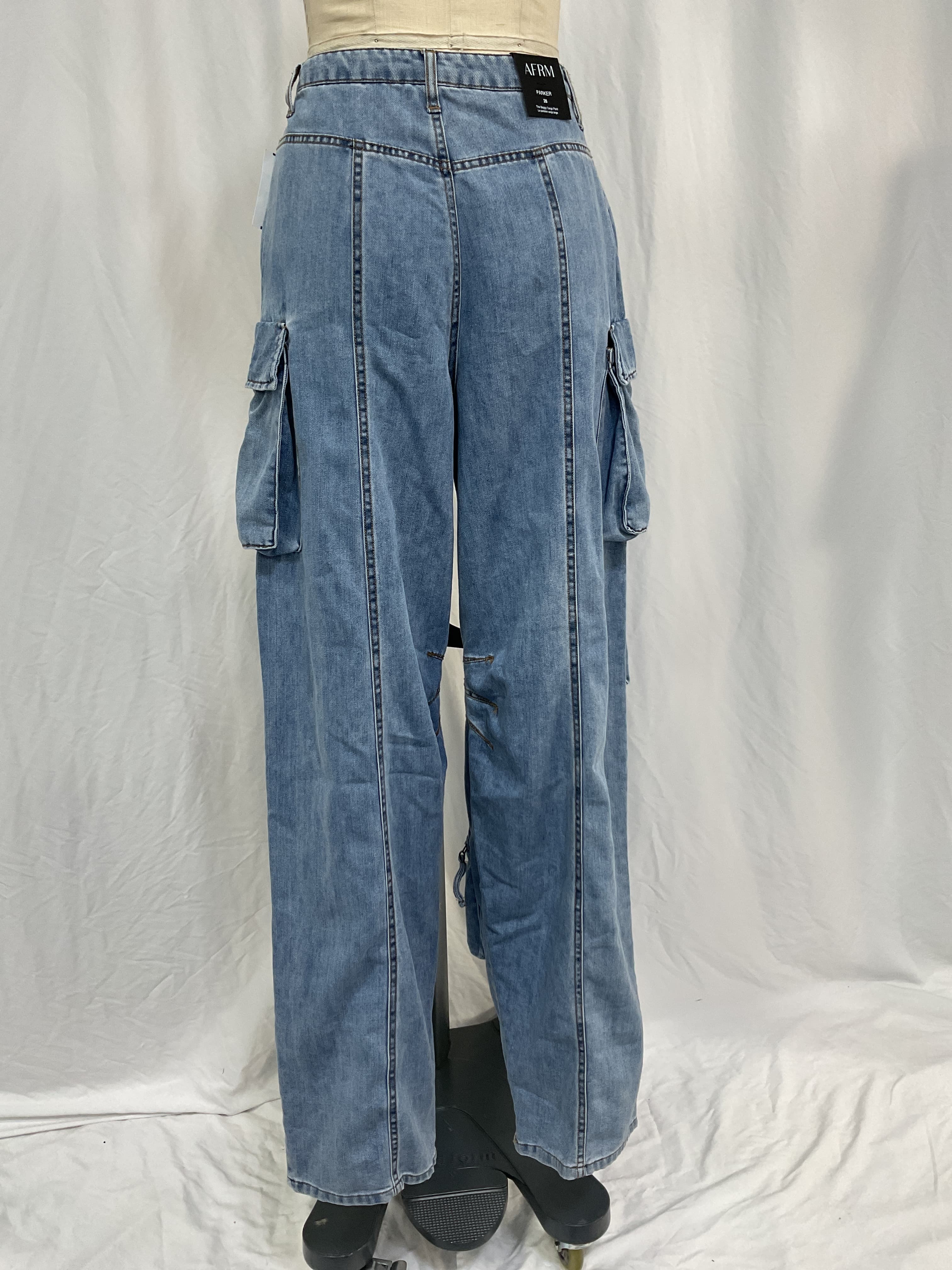 Parker Cargo Pant In Blue Wave Wash - Image 2