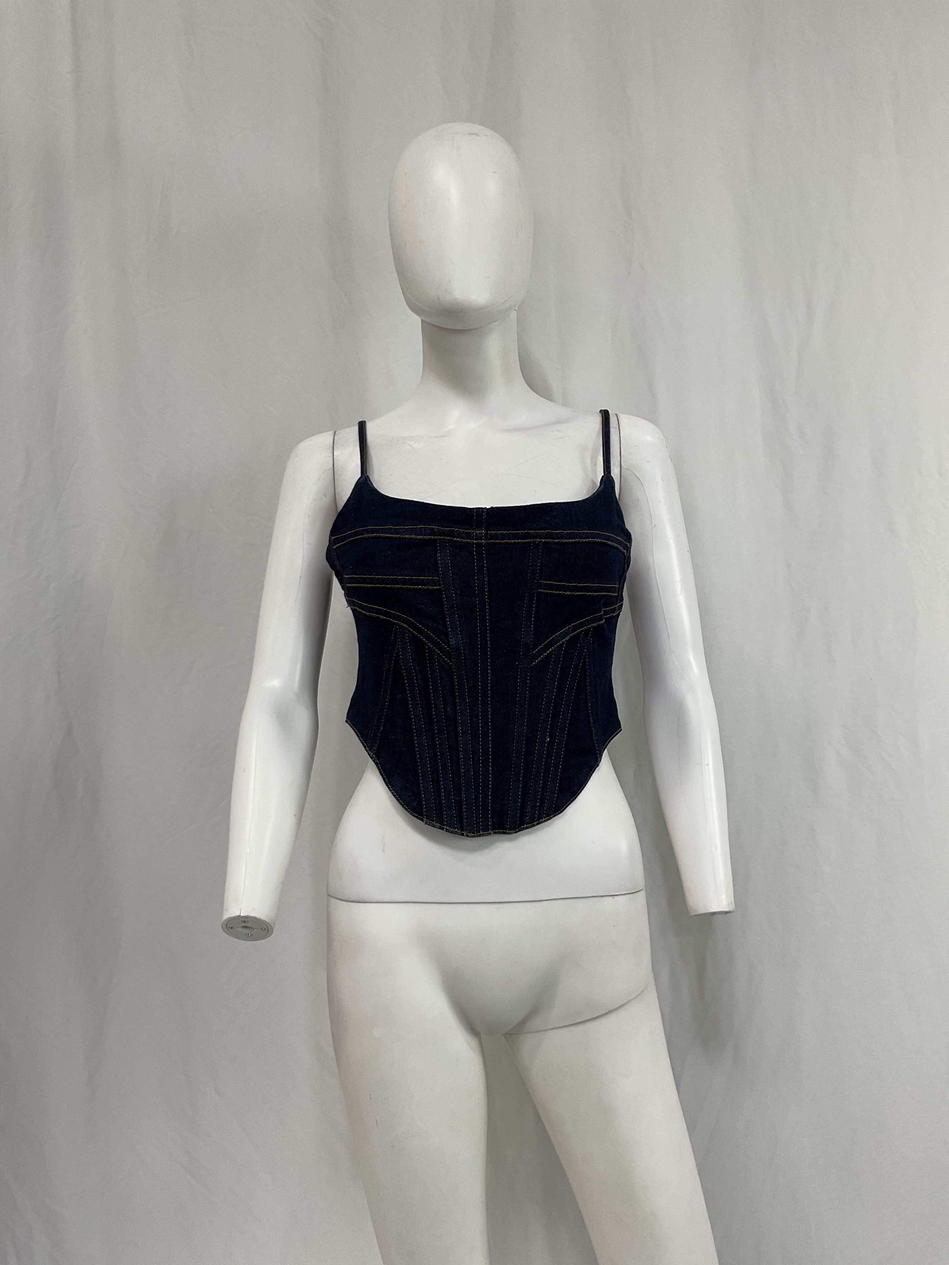 Denim Bustier - Image 1