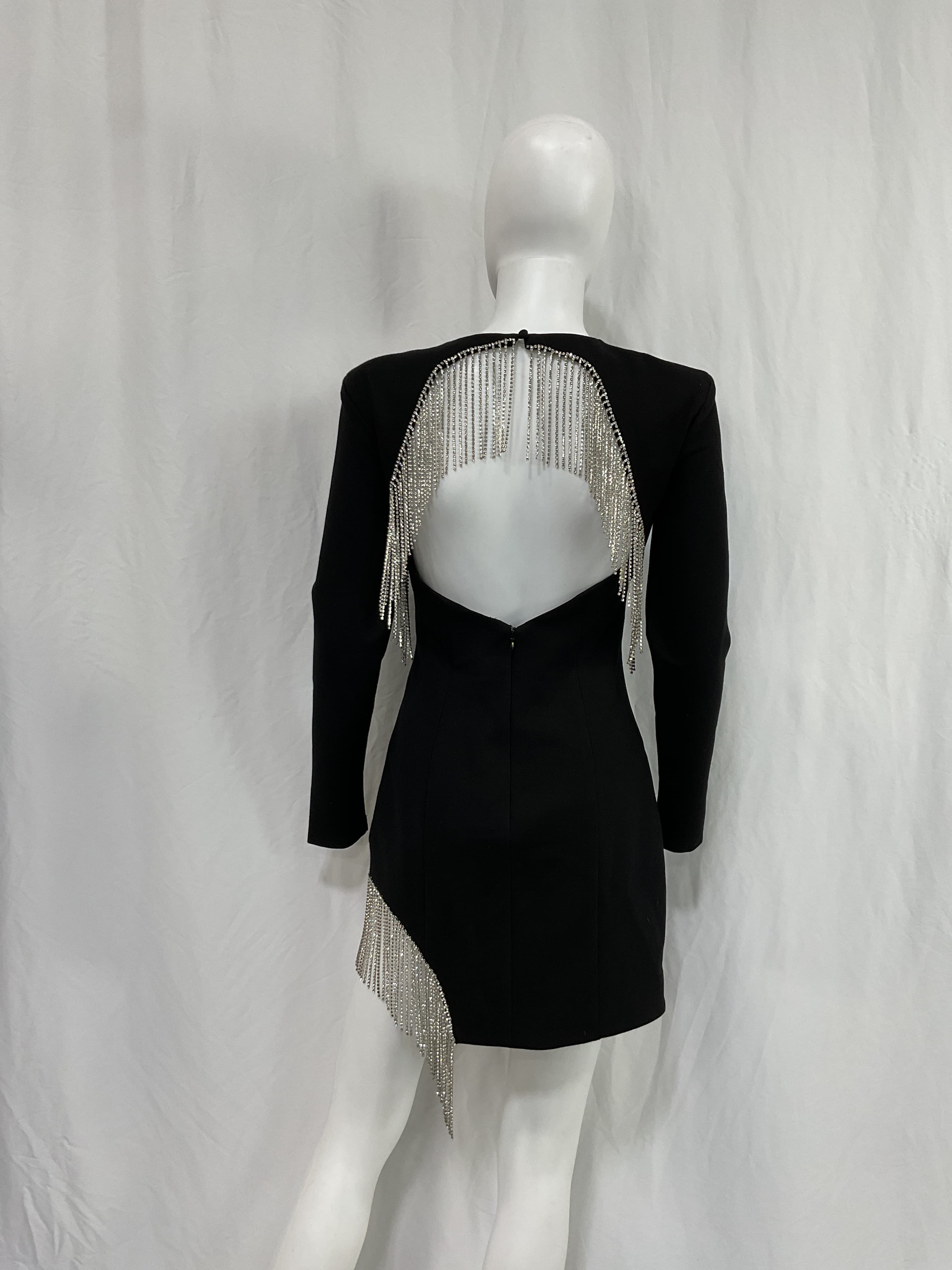 Nebulous Dress In Black - Image 3