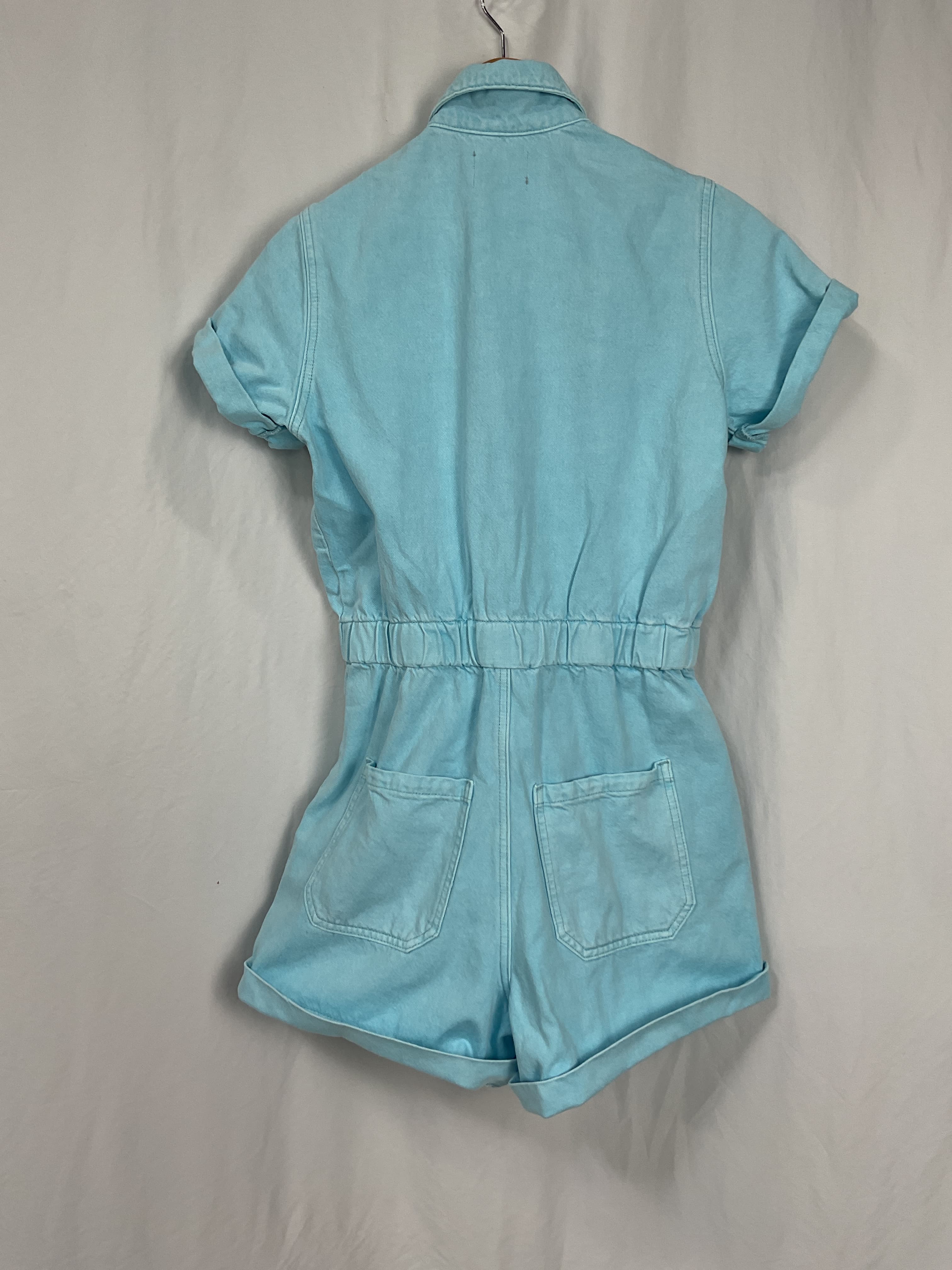 Cannon Romper In Spring Blue Denim - Image 2