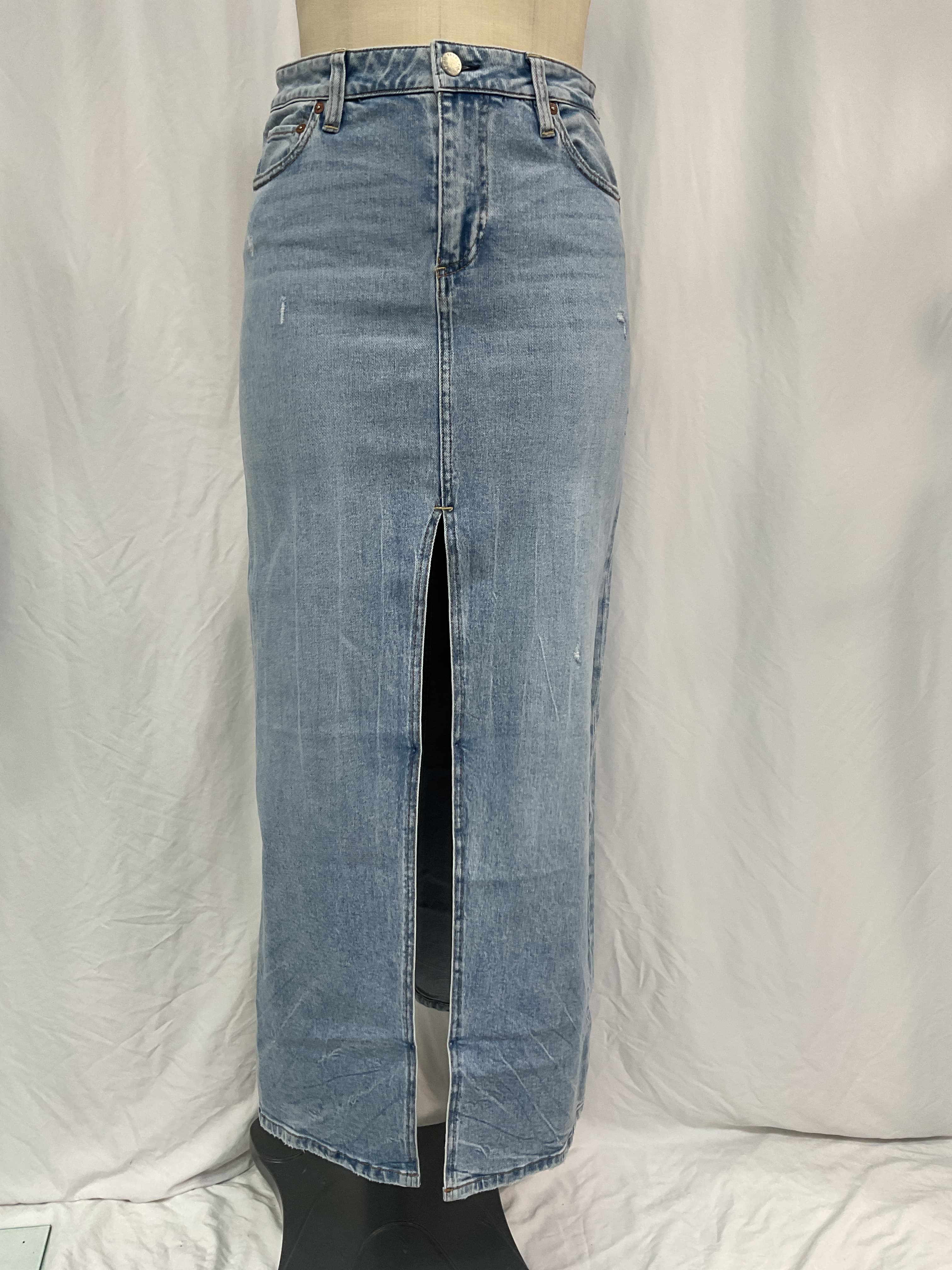 Rye High Waisted Skirt In Lightning Blue - Image 3