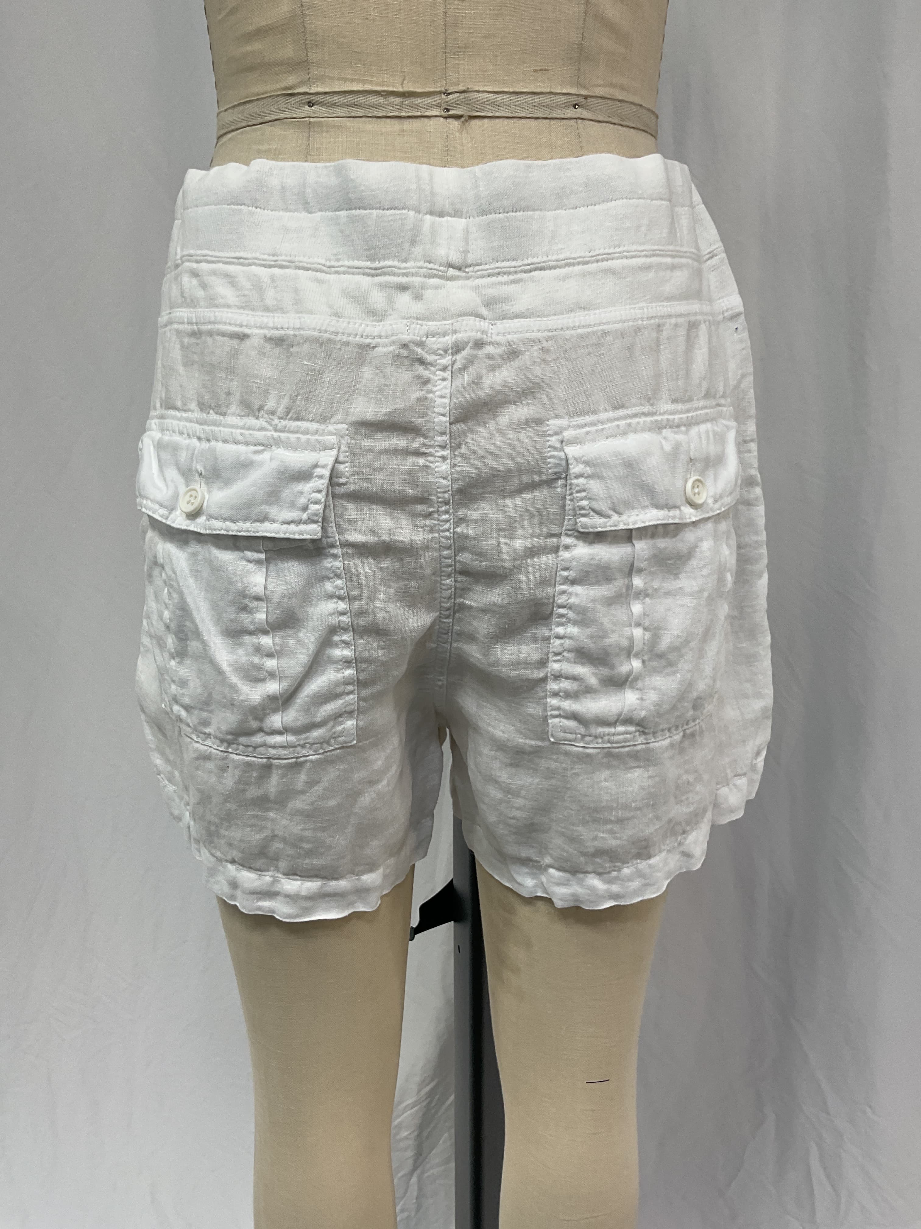 Cotton Jersey-Trimmed Linen Shorts - Image 3
