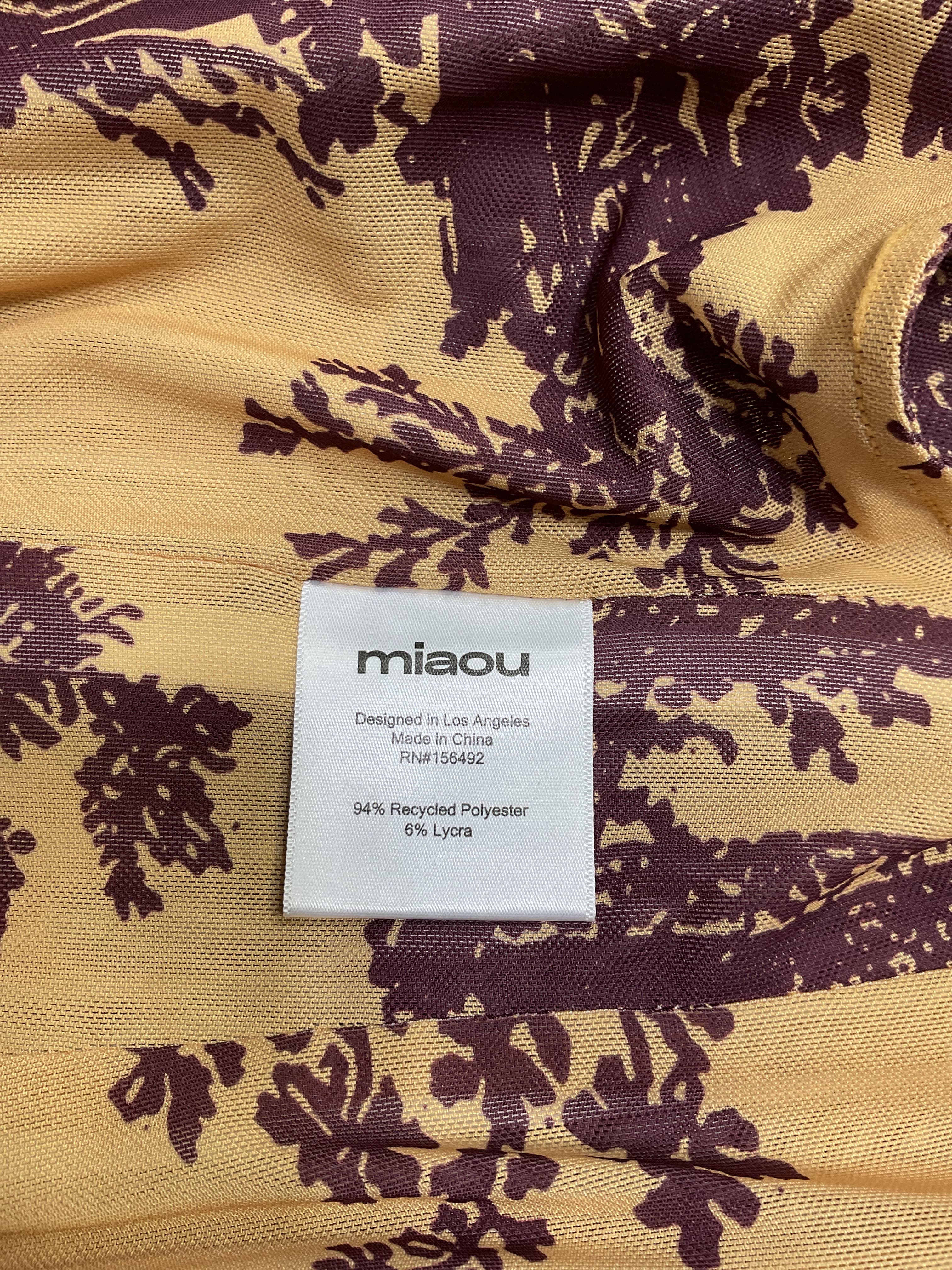 Printed V-Neck Crop Top W/ Tags - Image 4