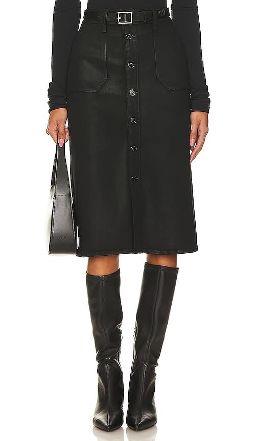Meadow Midi Skirt In Black - Image 1