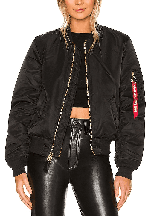 Ma-1 W Bomber In Black - Image 1