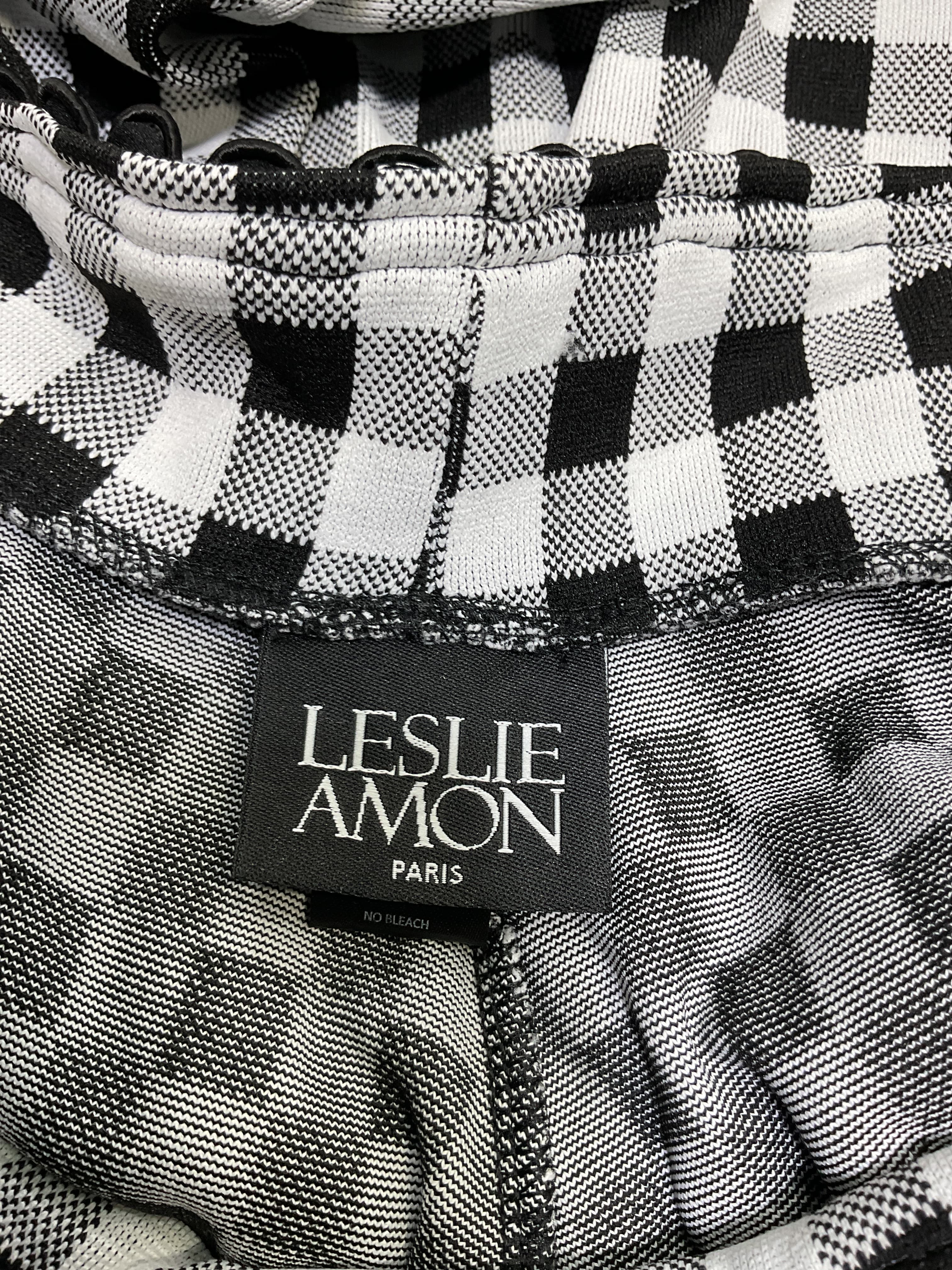 Riding Leggings In Black & White Gingham - Image 3