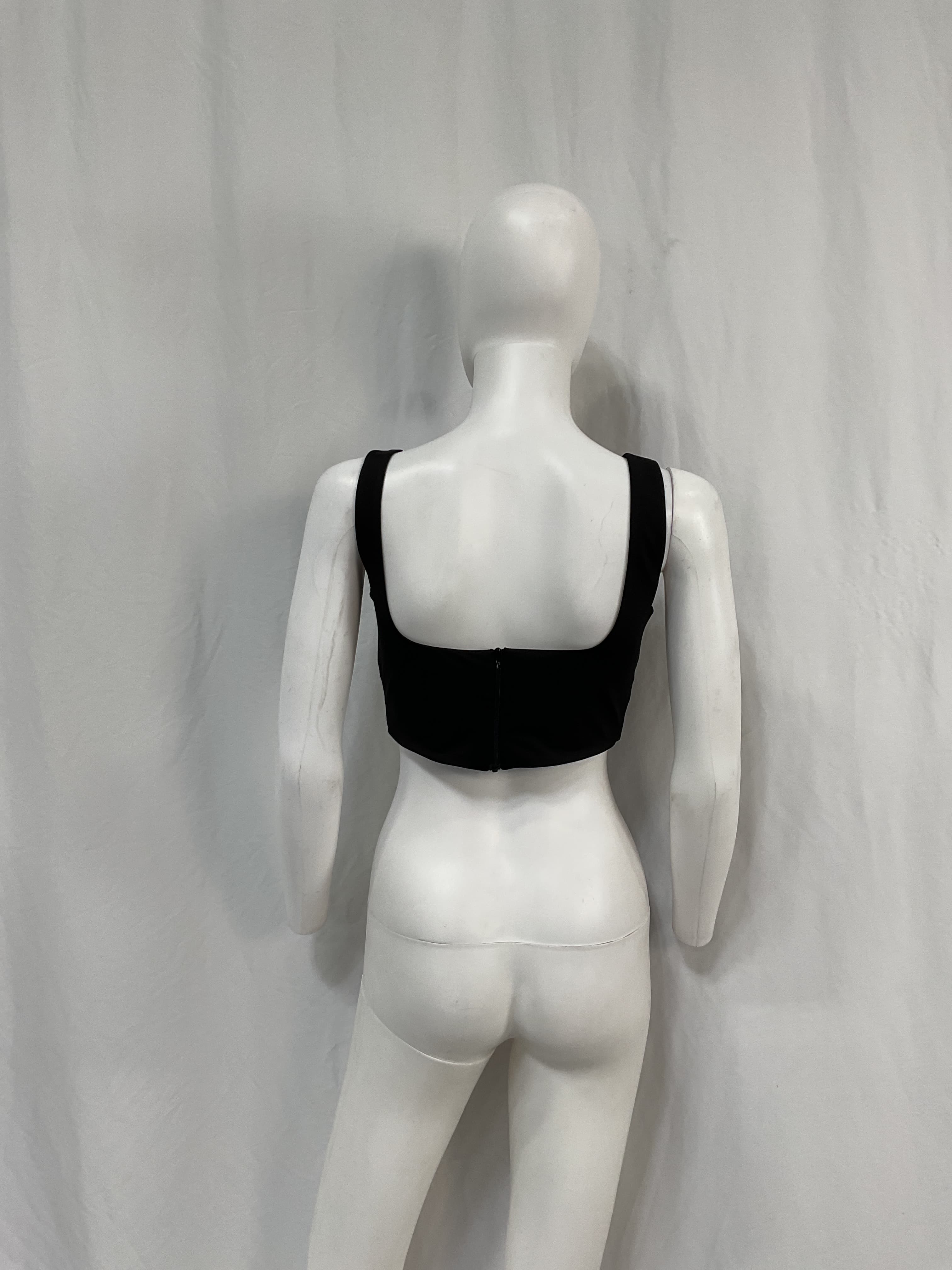 Cut Out Top In Black - Image 3