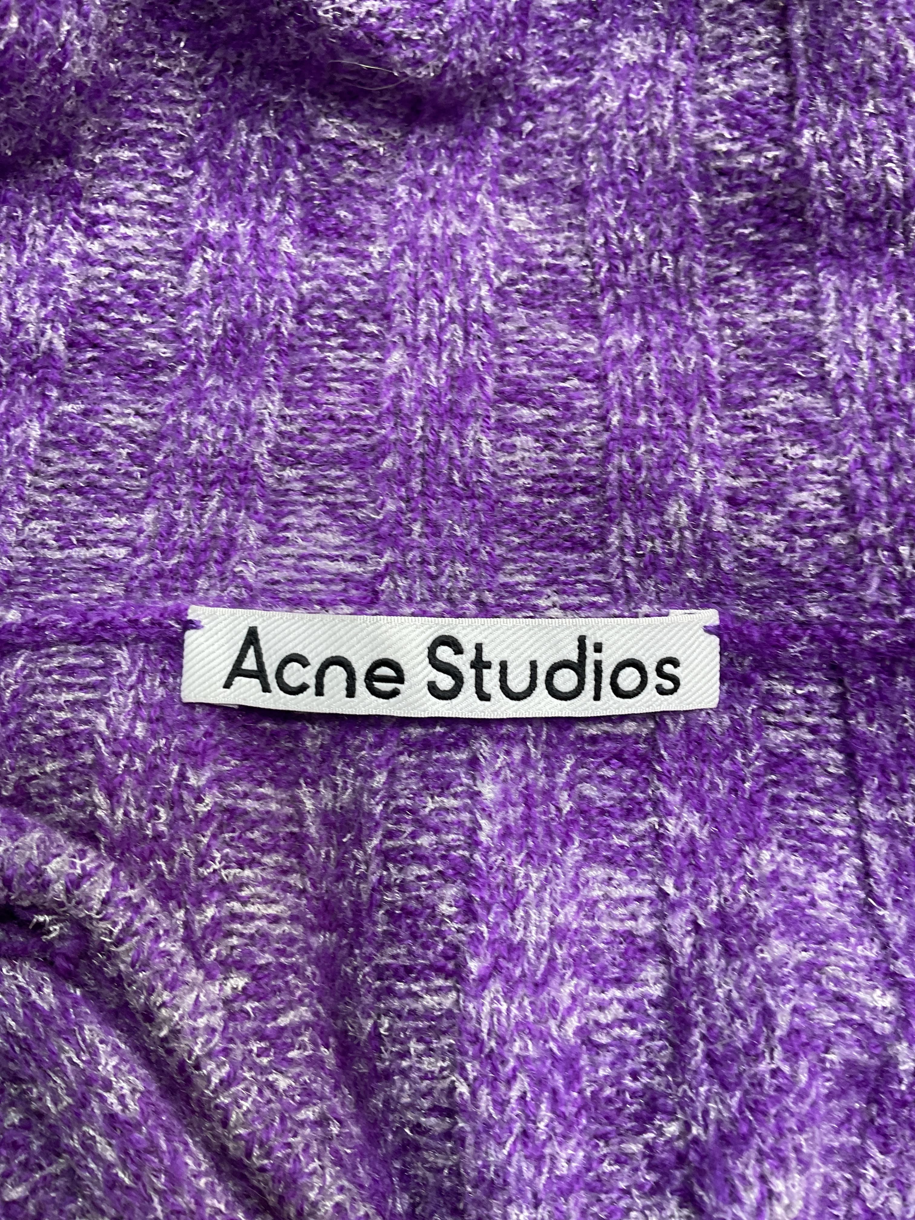 Purple & Gray V-Neck Polo Sweater - Image 3