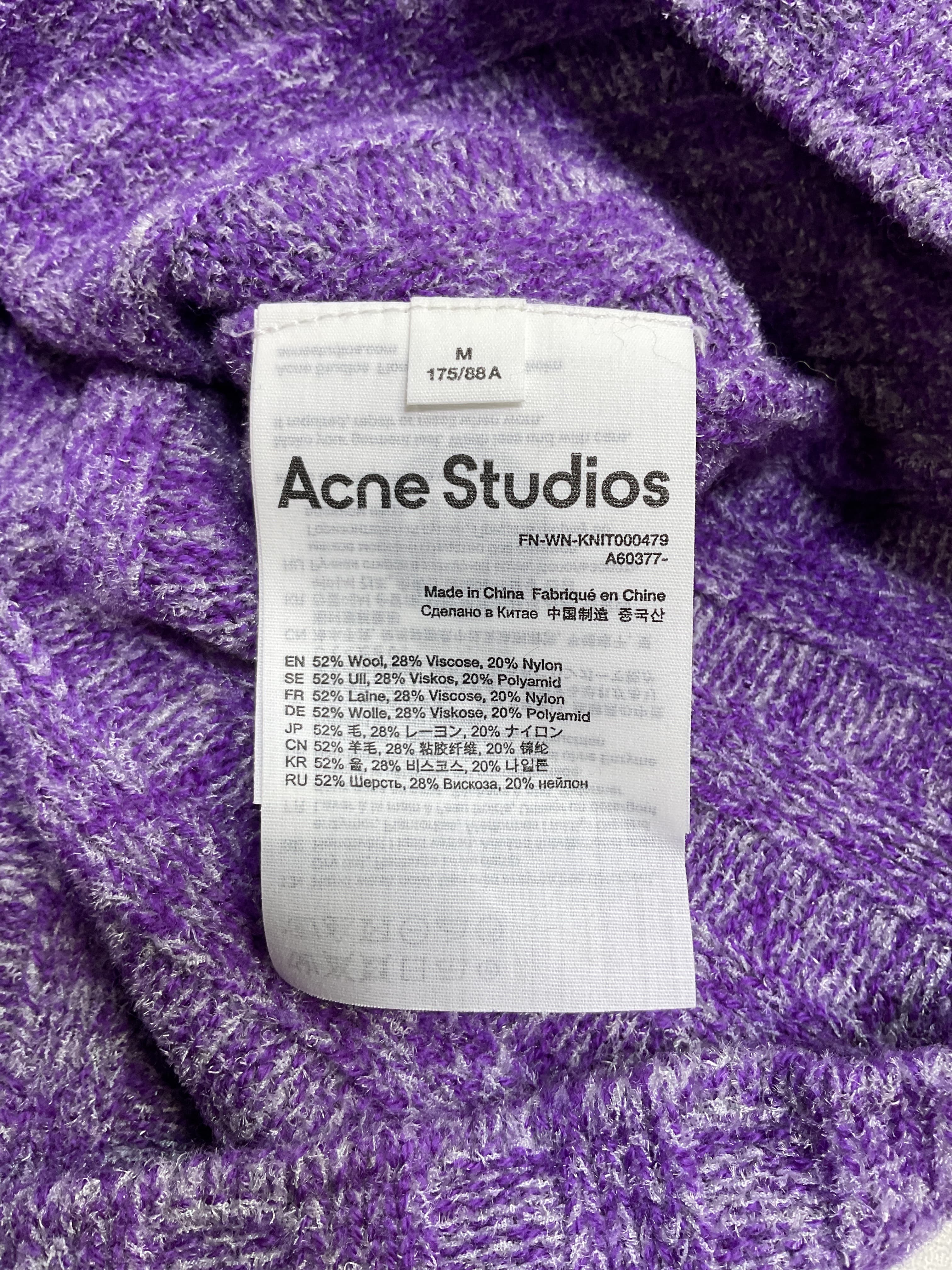 Purple & Gray V-Neck Polo Sweater - Image 4