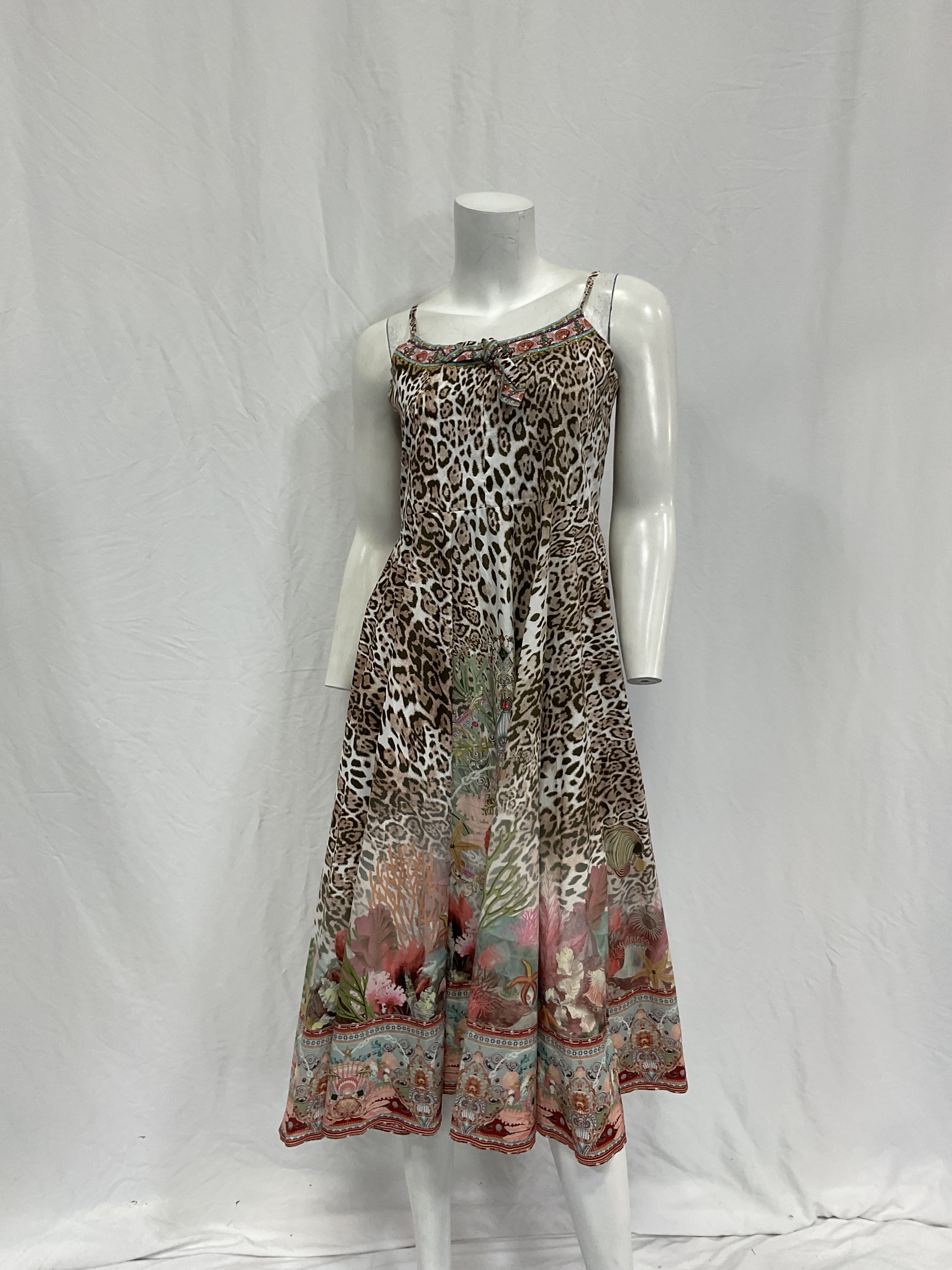 Little Girl's & Girl's Tie Front Maxi Dress - Image 2