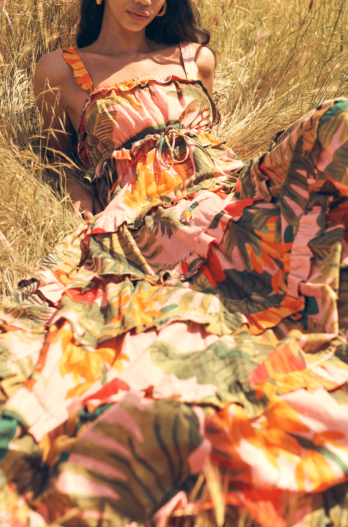 Pink Cocoa Forest Maxi Dress - Image 4