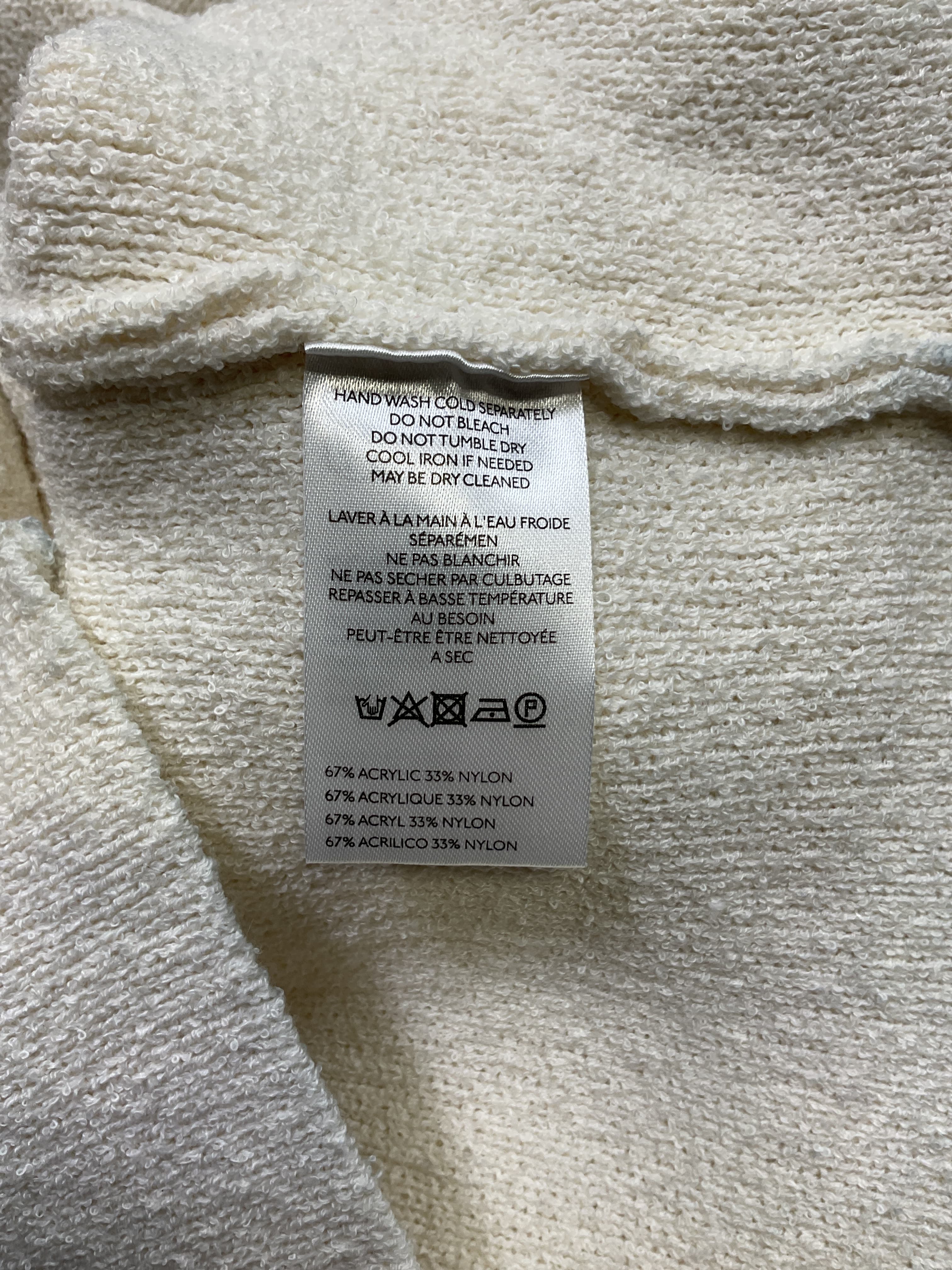 Collarless Tipped Knit Jacket - Image 4