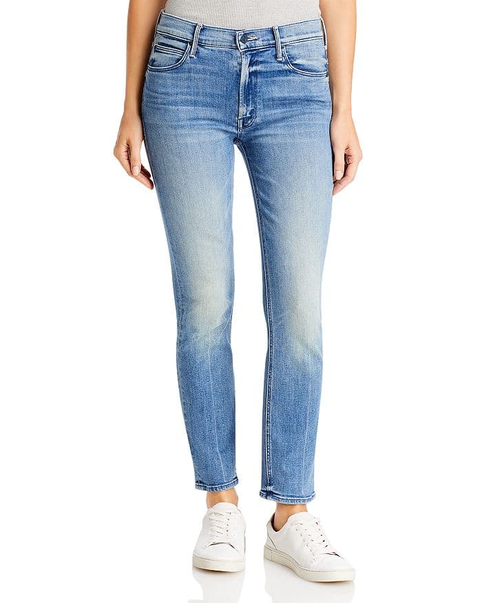 The Dazzler Mid Rise Ankle Straight Jeans - Image 1