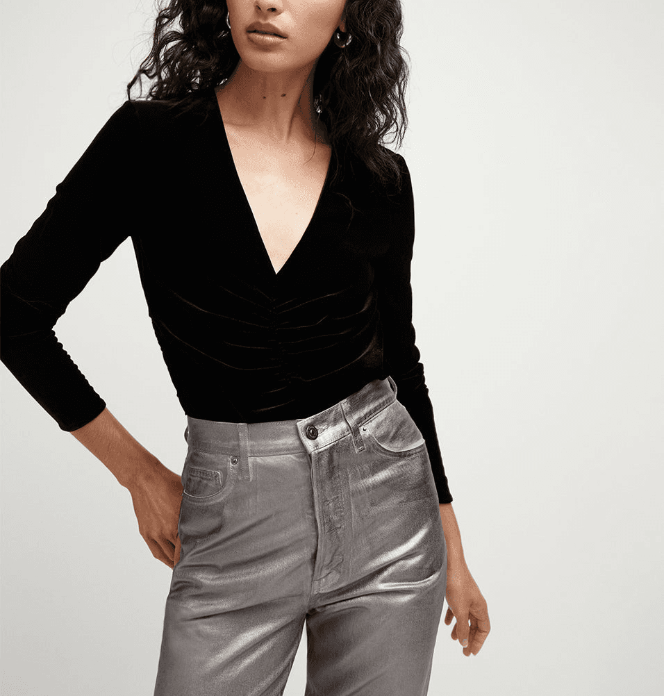 Pelona Stretch-Velvet Top - Image 1