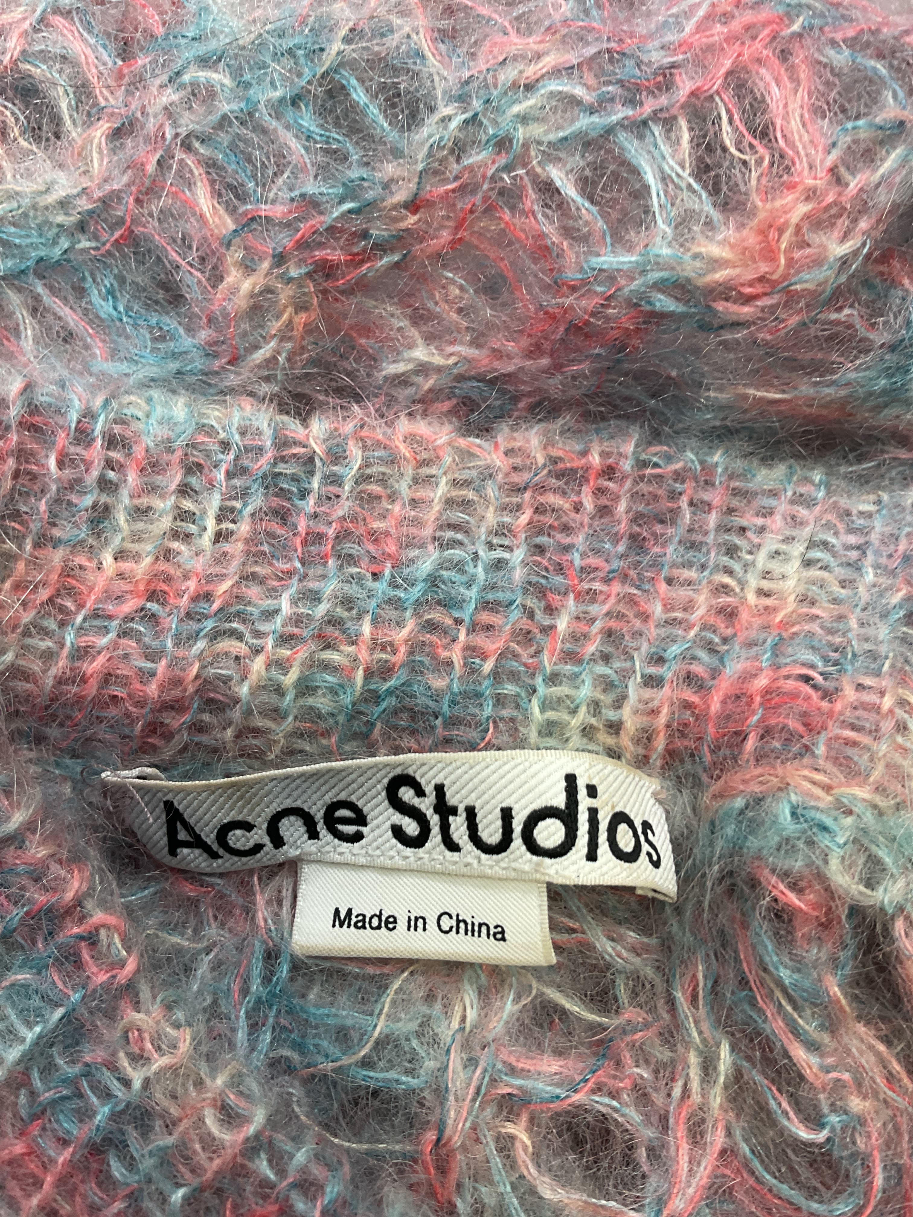 Mohair Sweater In Pink & Blue - Image 2
