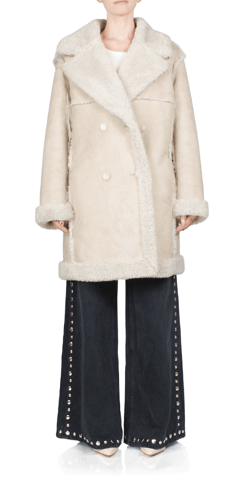 Midi Jetz Coat Milk - Image 1